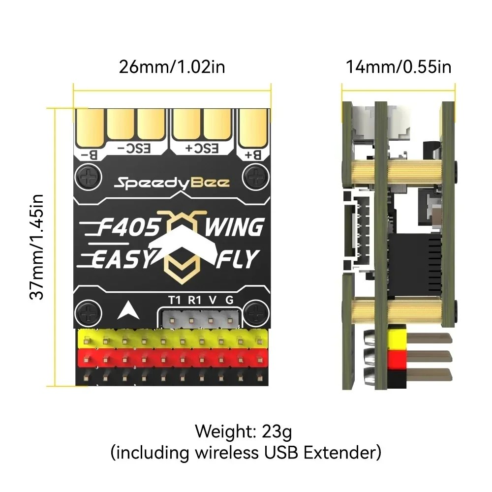 SpeedyBee F405 WING MINI Fixed Wing Flight Controller 