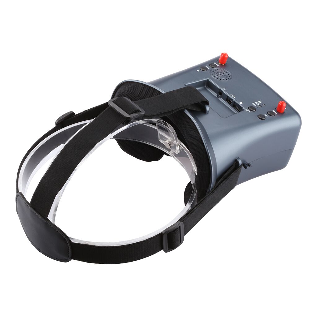 5.8G FPV Goggles LS-008D 4.3 Inch 40CH Support DVR Dual Antenna Built-in Battery 480*272 LS008D Helmet For RC Racing Drone-HPXGRC