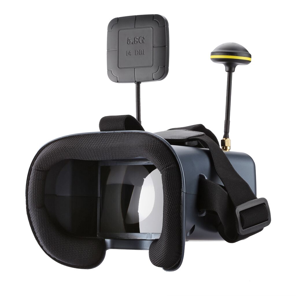 5.8G FPV Goggles LS-008D 4.3 Inch 40CH Support DVR Dual Antenna Built-in Battery 480*272 LS008D Helmet For RC Racing Drone-HPXGRC