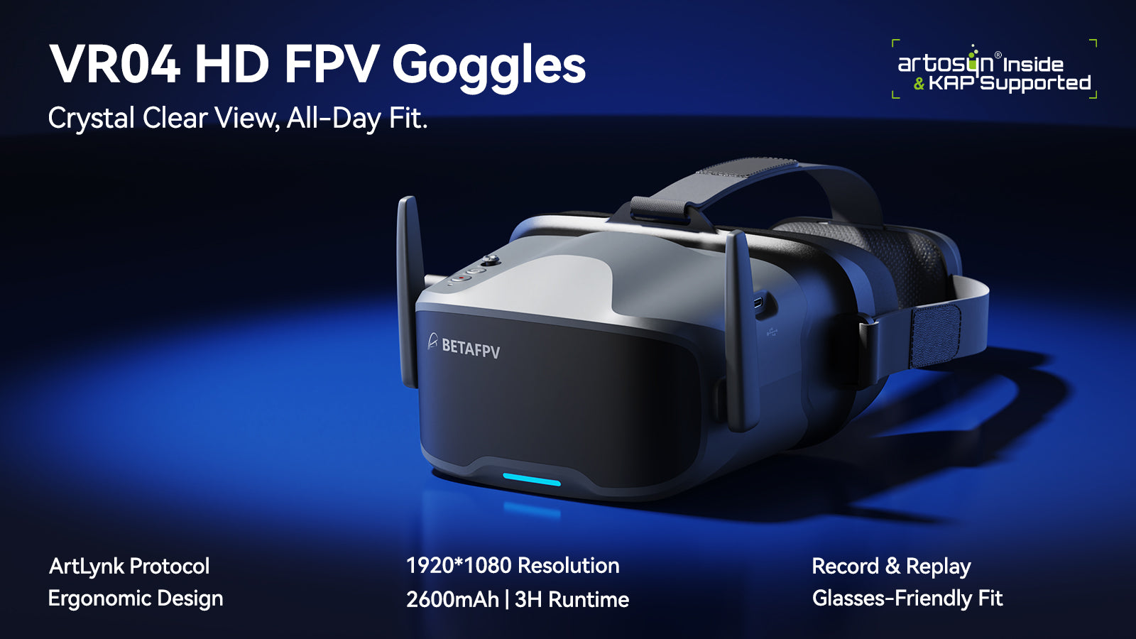 VR04 HD FPV Goggles - crystal clear view