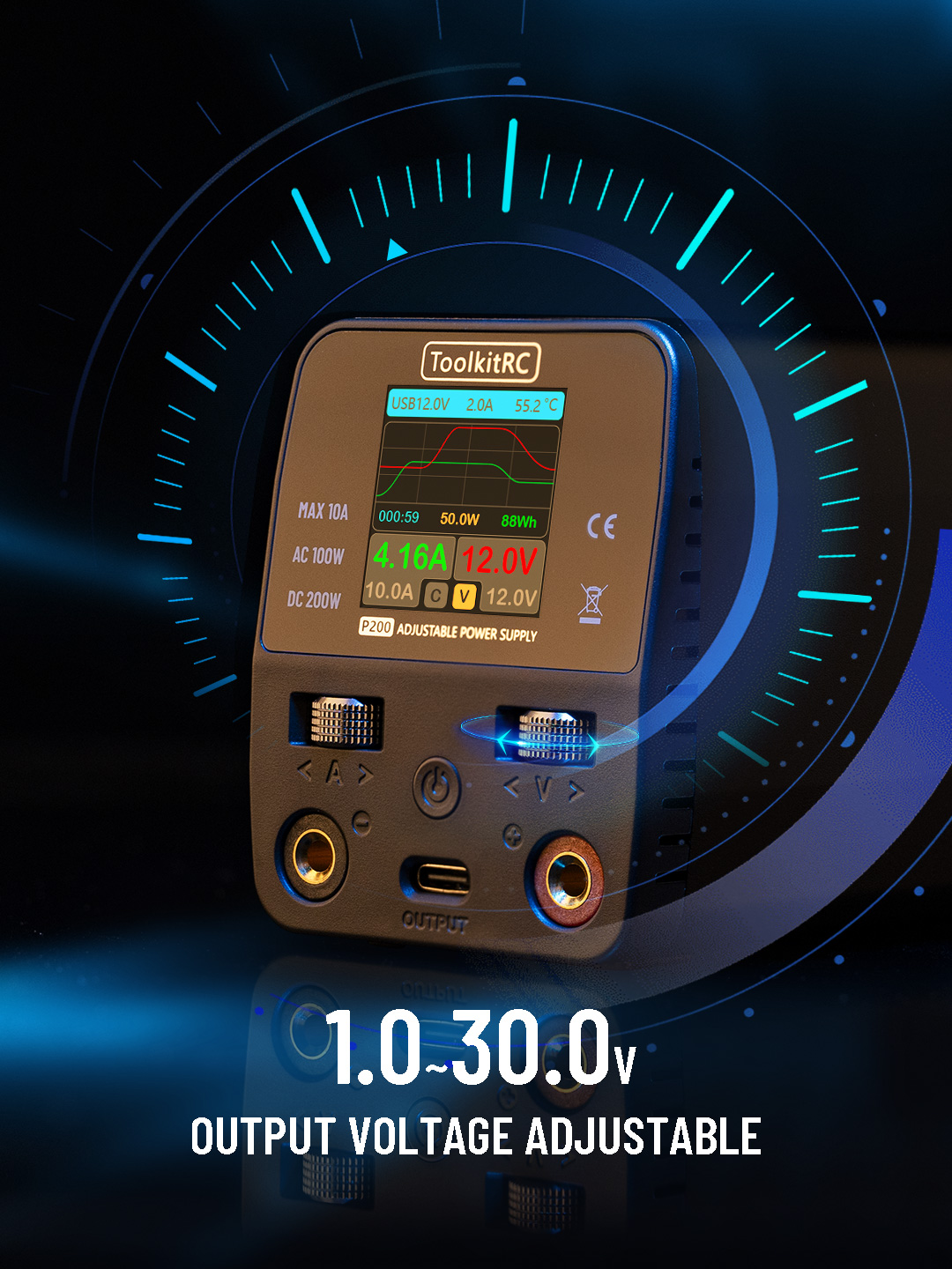 1.0~30.0V Output voltage adjustable