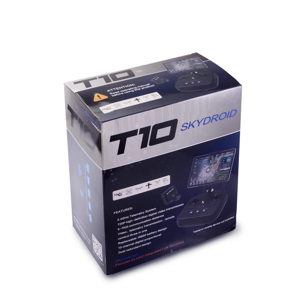 SKYDROID T10 Remote Control Mini Camera 10km Digital Map Transmission 4 In 1 With R10 Reciever For RC Plant Protection Drone-HPXGRC