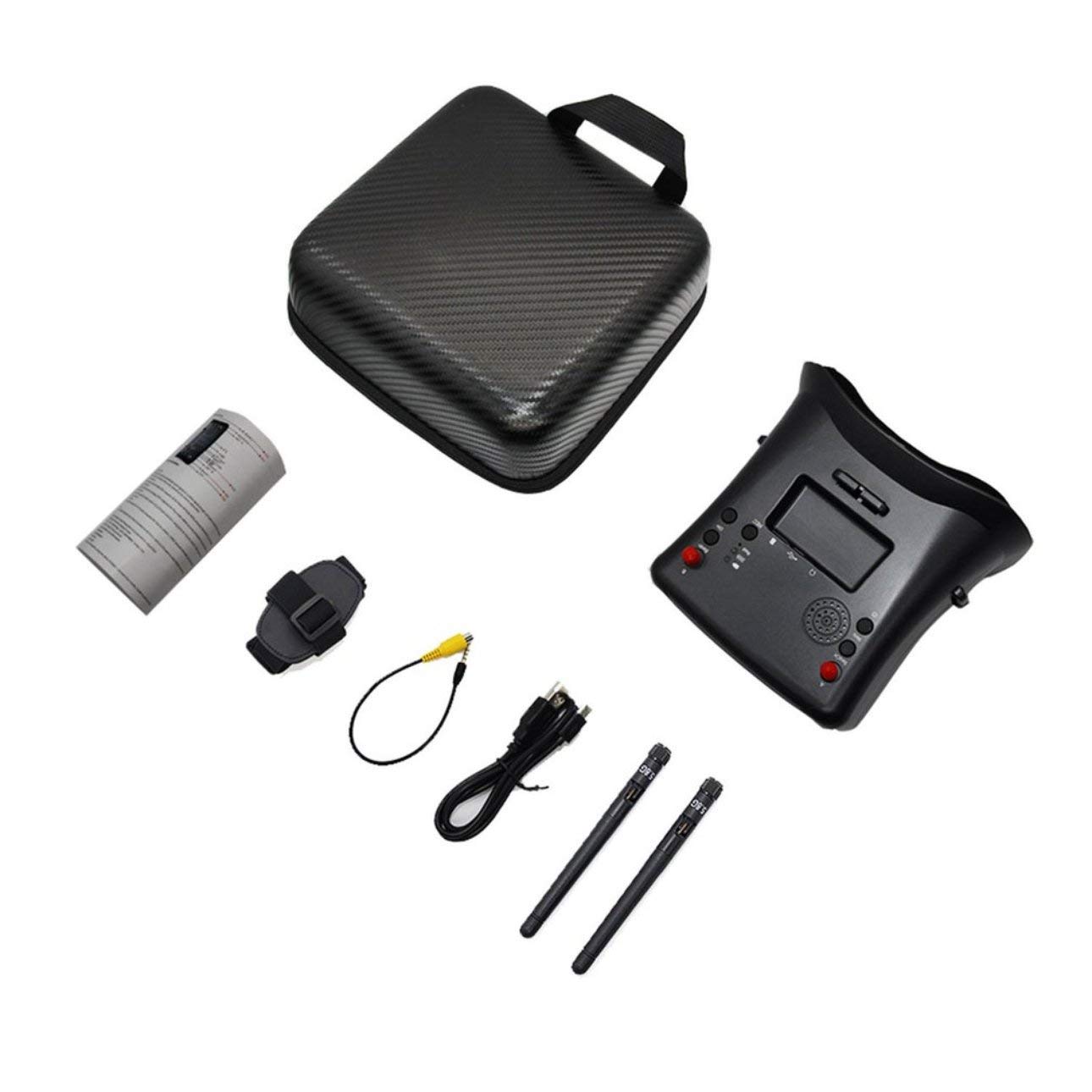 5.8G FPV Goggles LS-008D 4.3 Inch 40CH Support DVR Dual Antenna Built-in Battery 480*272 LS008D Helmet For RC Racing Drone-HPXGRC