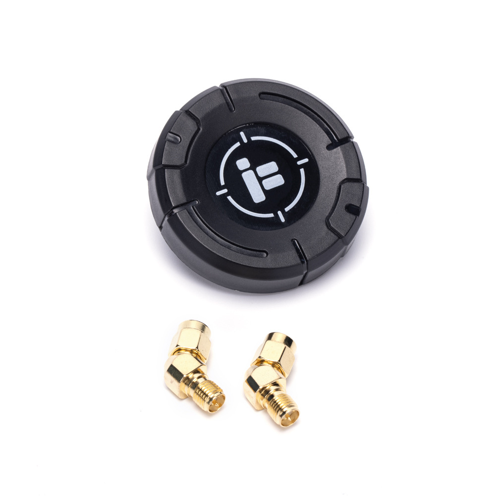 iFlight Pigeon 5.8G Circular Polarization Directional 9dBi Gain FPV Patch Antenna RP-SMA LHCP RHCP with 2PCS 45 Degree Adapter-HPXGRC