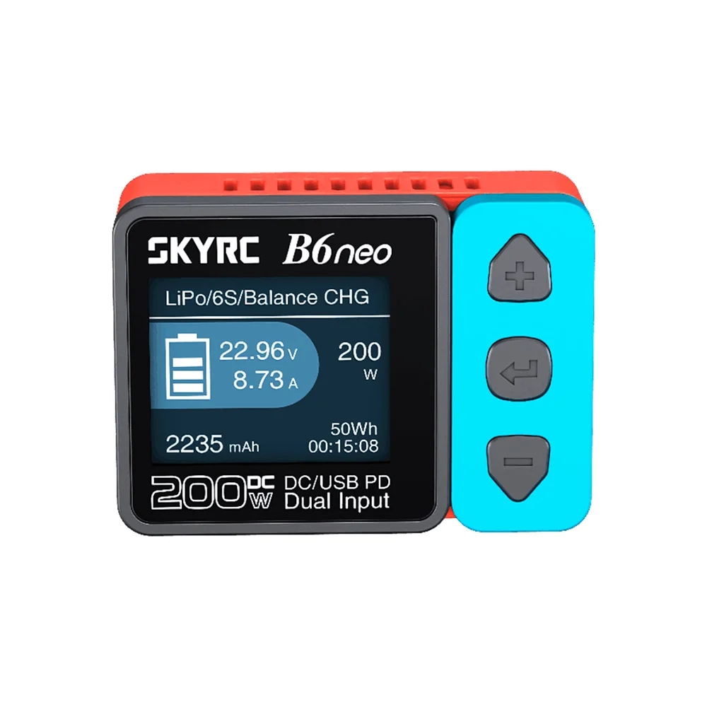 SKYRC B6neo Smart Charger LiPo Battery Balance Charger Discharger DC200W PD80W 