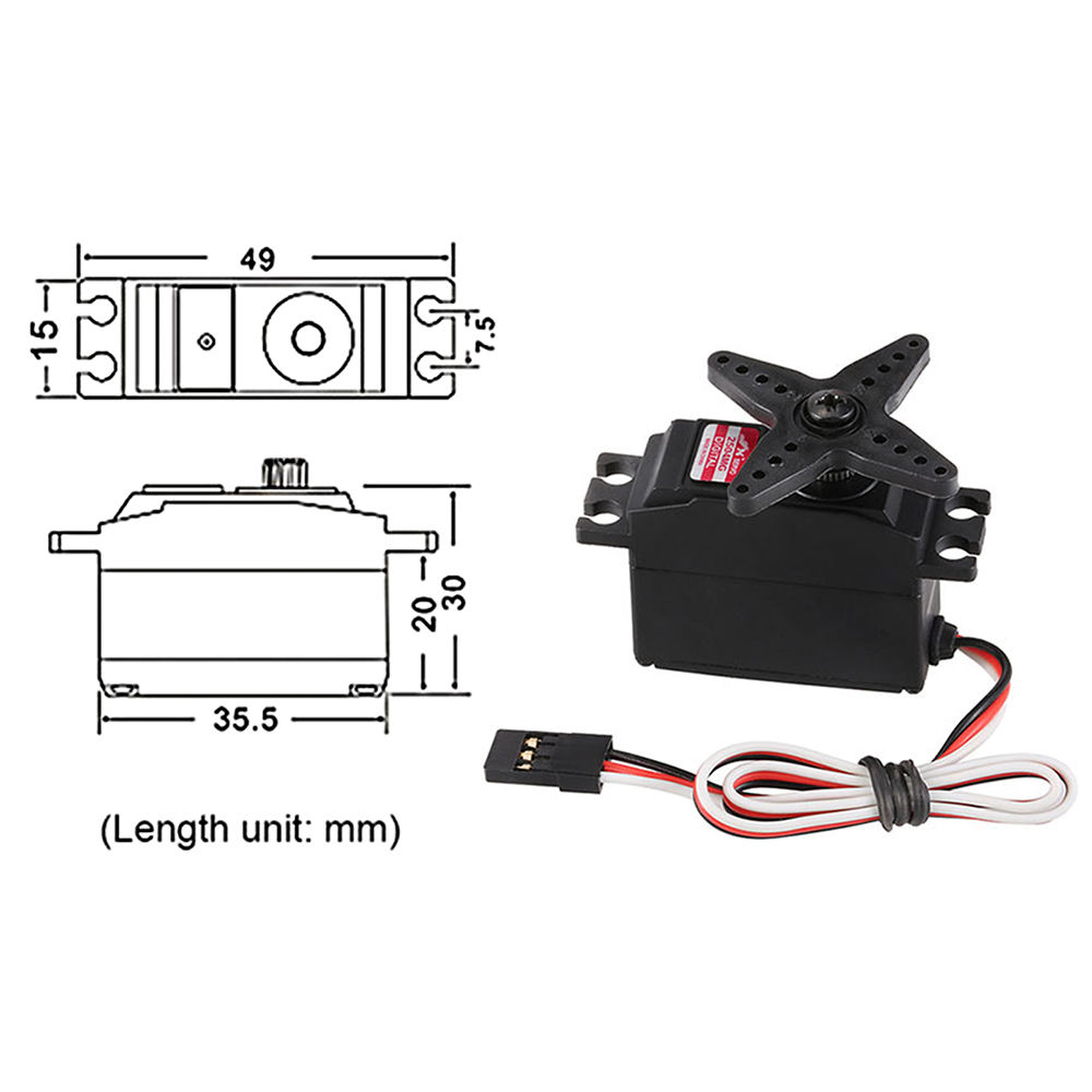 JX Servo PDI-2504MG 25g Metal Gear Digital Coreless Servo for RC 450 500 Helicopter RC Models