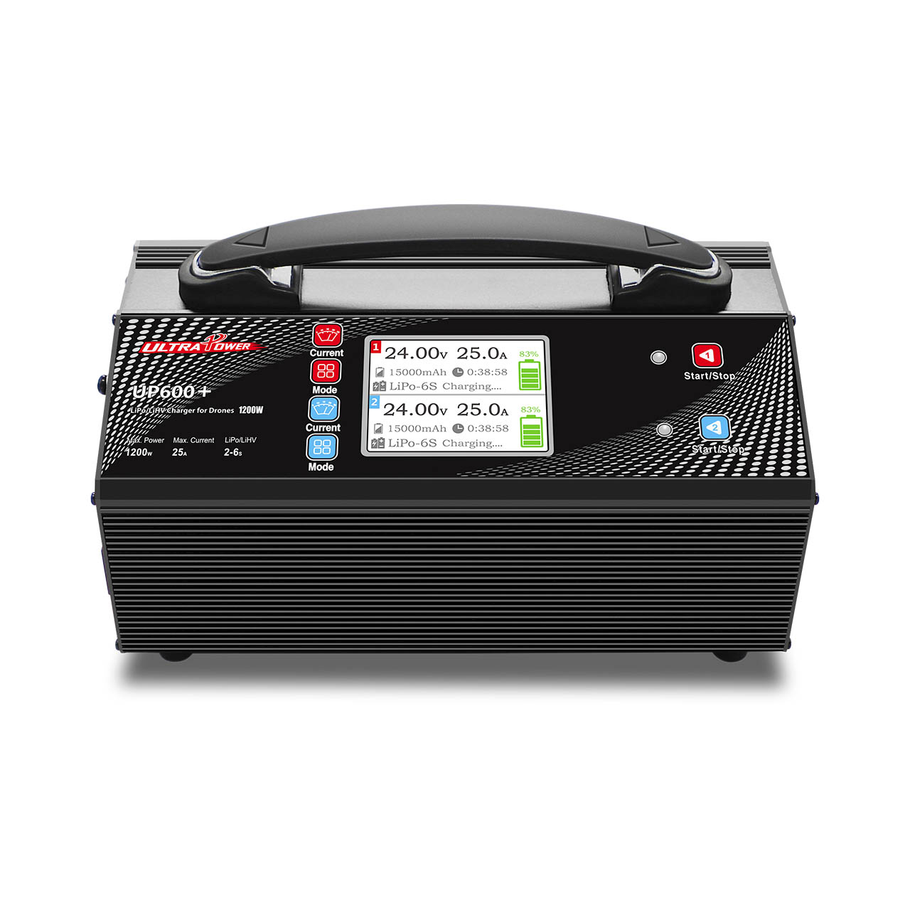 ULTRA POWER UP600+ Dual Channel 2x600W 25A 2-6S LiPo Balance Charger Using for Agriculture Mapping Surveying UAV Drone-HPXGRC