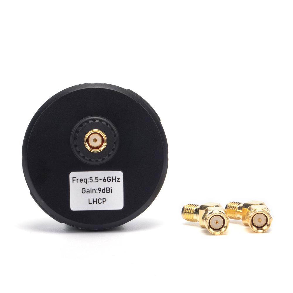 iFlight Pigeon 5.8G Circular Polarization Directional 9dBi Gain FPV Patch Antenna RP-SMA LHCP RHCP with 2PCS 45 Degree Adapter-HPXGRC