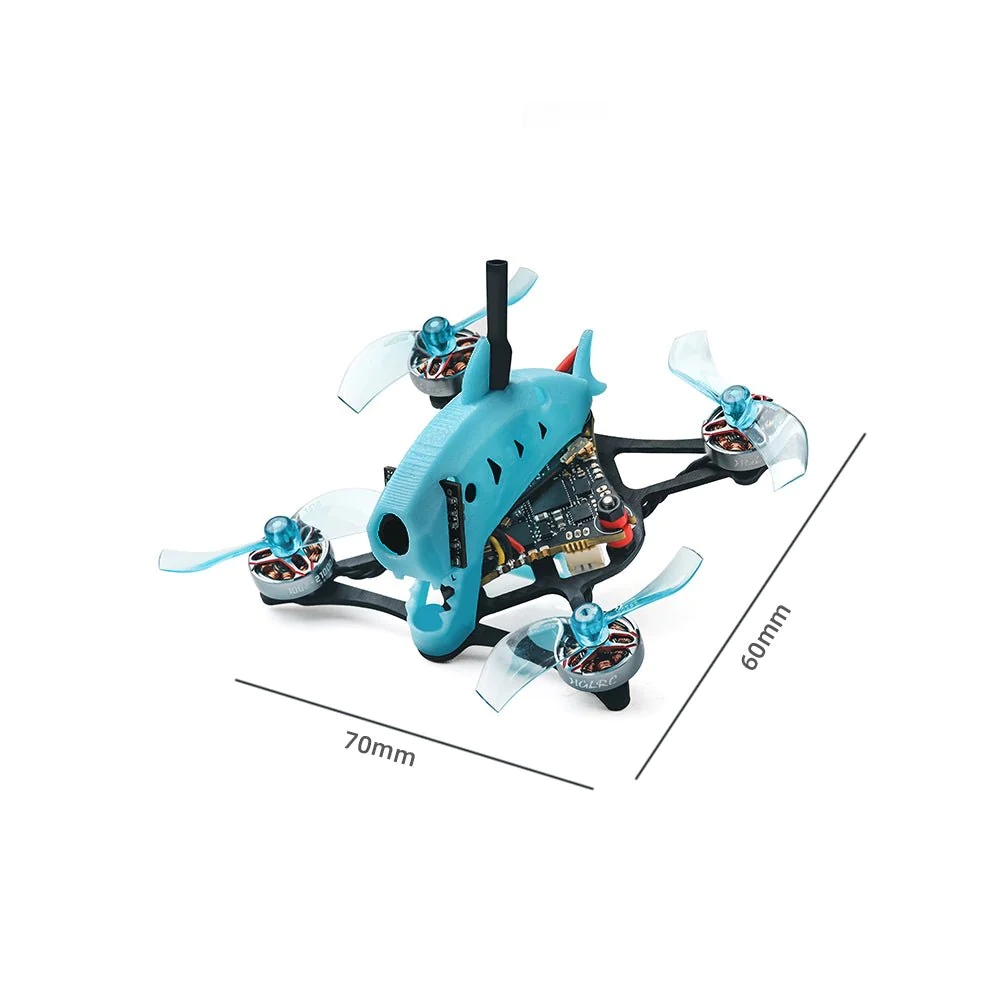 HGLRC Drashark 1.6inch 75mm Toothpick FPV Drone With ZEUS5 ES24 1S 5A AIO 200mW VTX SPECTER 1002 21000KV Motor-HPXGRC