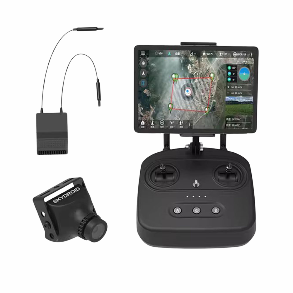 SKYDROID T10 Remote Control Mini Camera 10km Digital Map Transmission 4 In 1 With R10 Reciever For RC Plant Protection Drone-HPXGRC