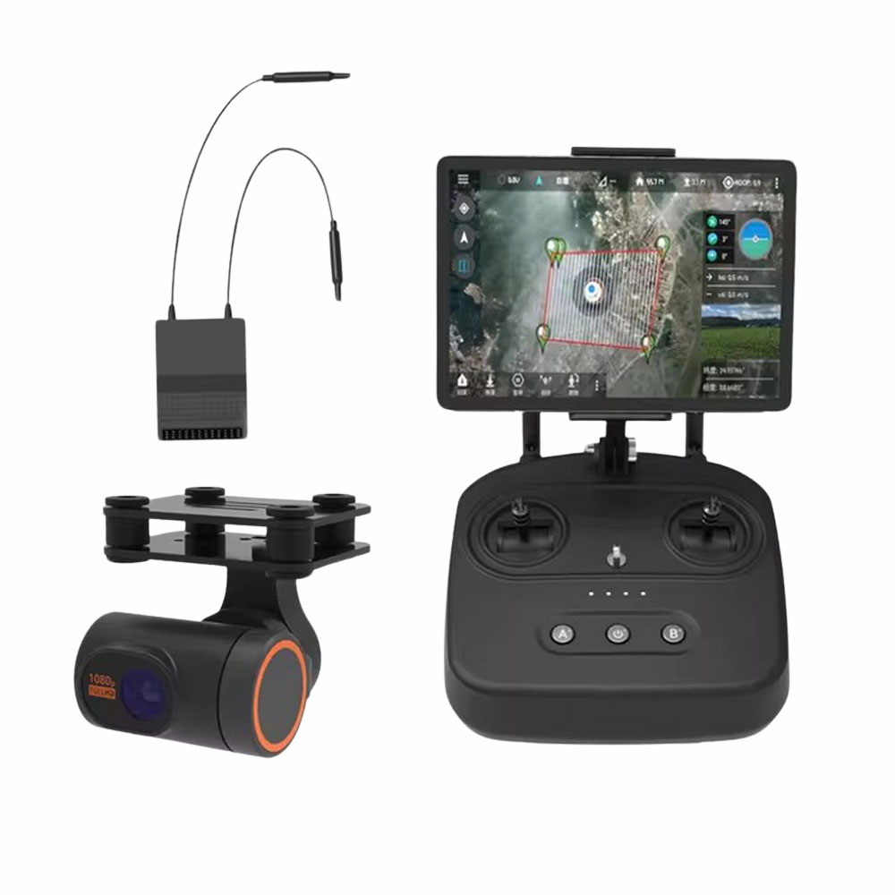 SKYDROID T10 Remote Control Mini Camera 10km Digital Map Transmission 4 In 1 With R10 Reciever For RC Plant Protection Drone-HPXGRC