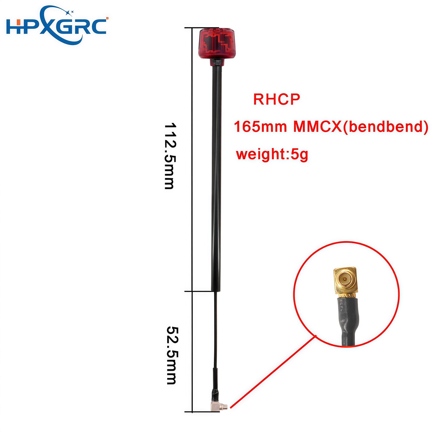 HPXGRC  5.8G RHCP FPV Antenna 