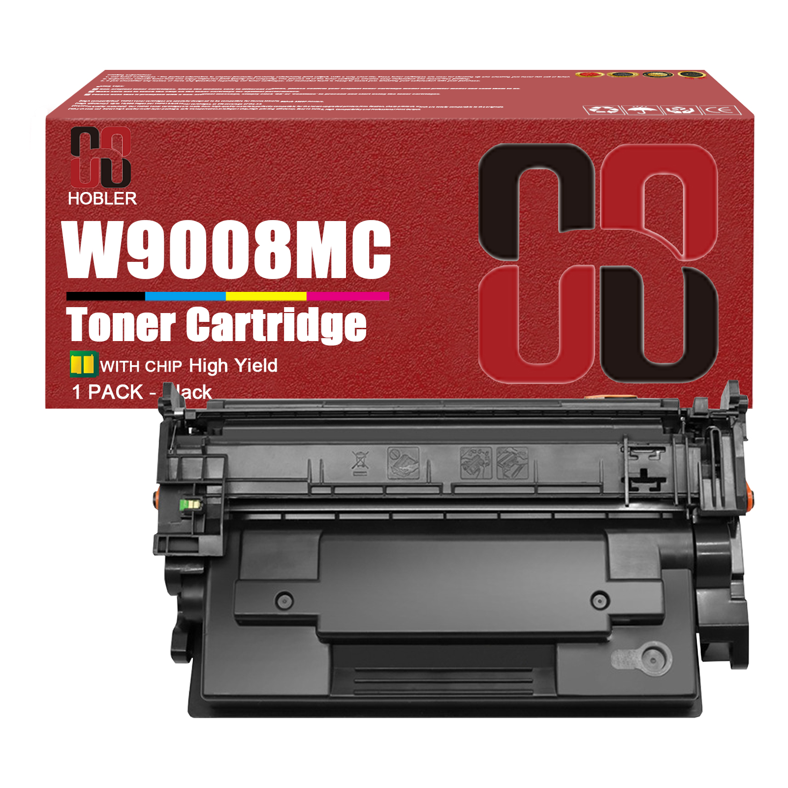 For HP W9008MC Toner Cartridge Work for HP LaserJet Managed E50145dn MFP E52645dn Flow MFP E52645c Printers-PrintsBoost