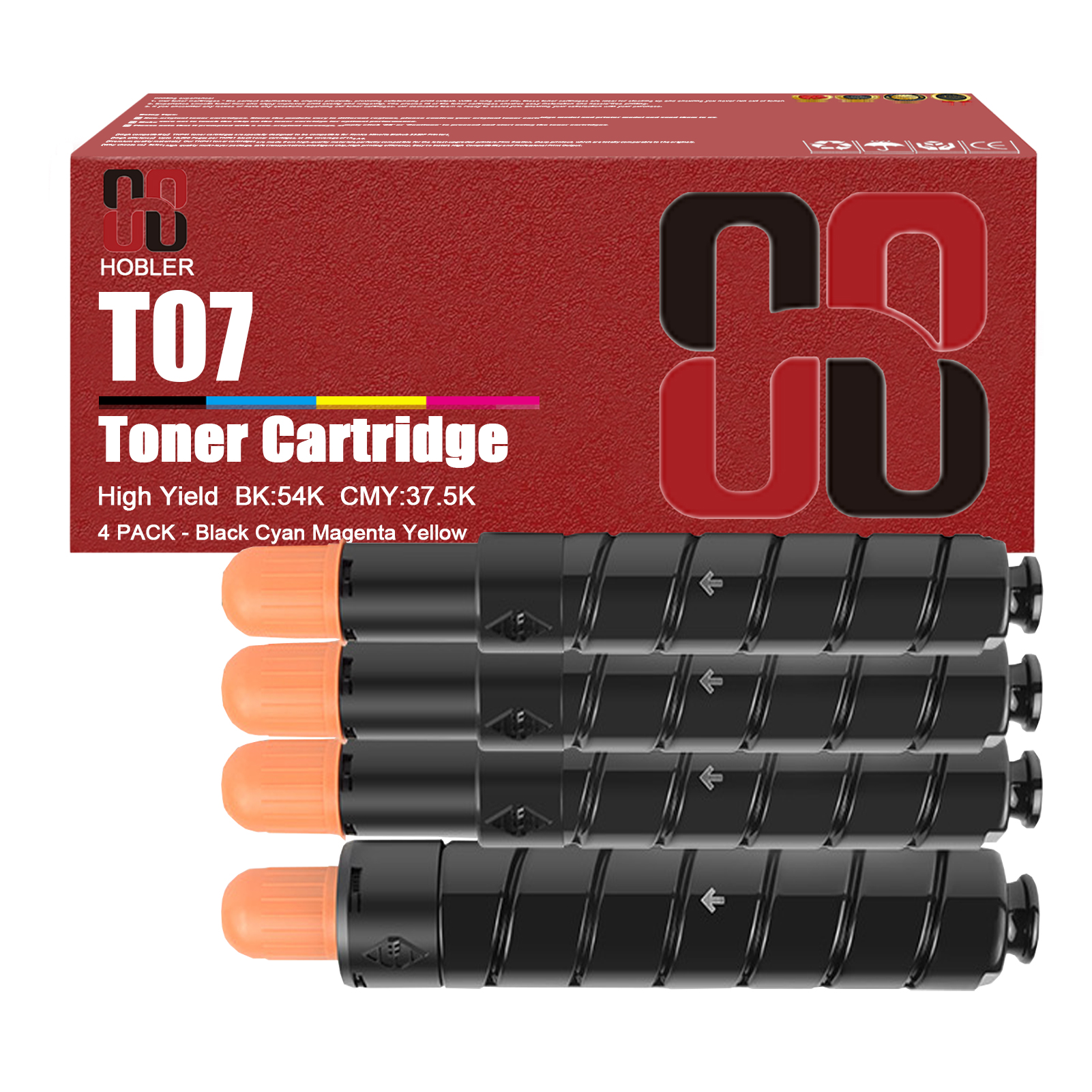 For Canon T07 3641C001AA 3642C001AA 3643C001AA 3644C001AA Toner Cartridge Work for Canon Imagepress Lite C135 C165 C170 Printers-PrintsBoost