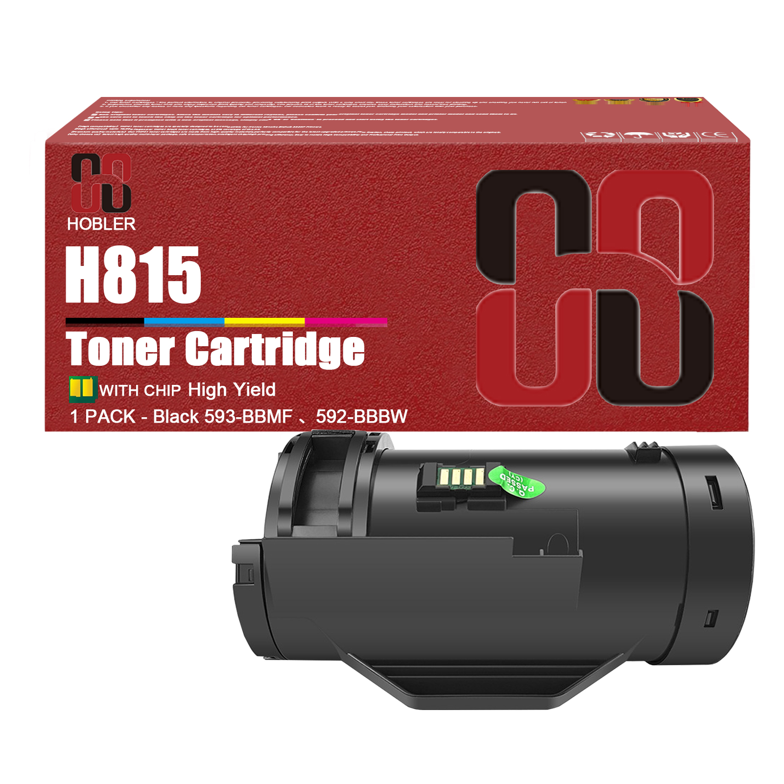 For Dell H815 593-BBMF 592-BBBW Toner Cartridge Work for Dell H815dw S2810dn S2815dn Printers