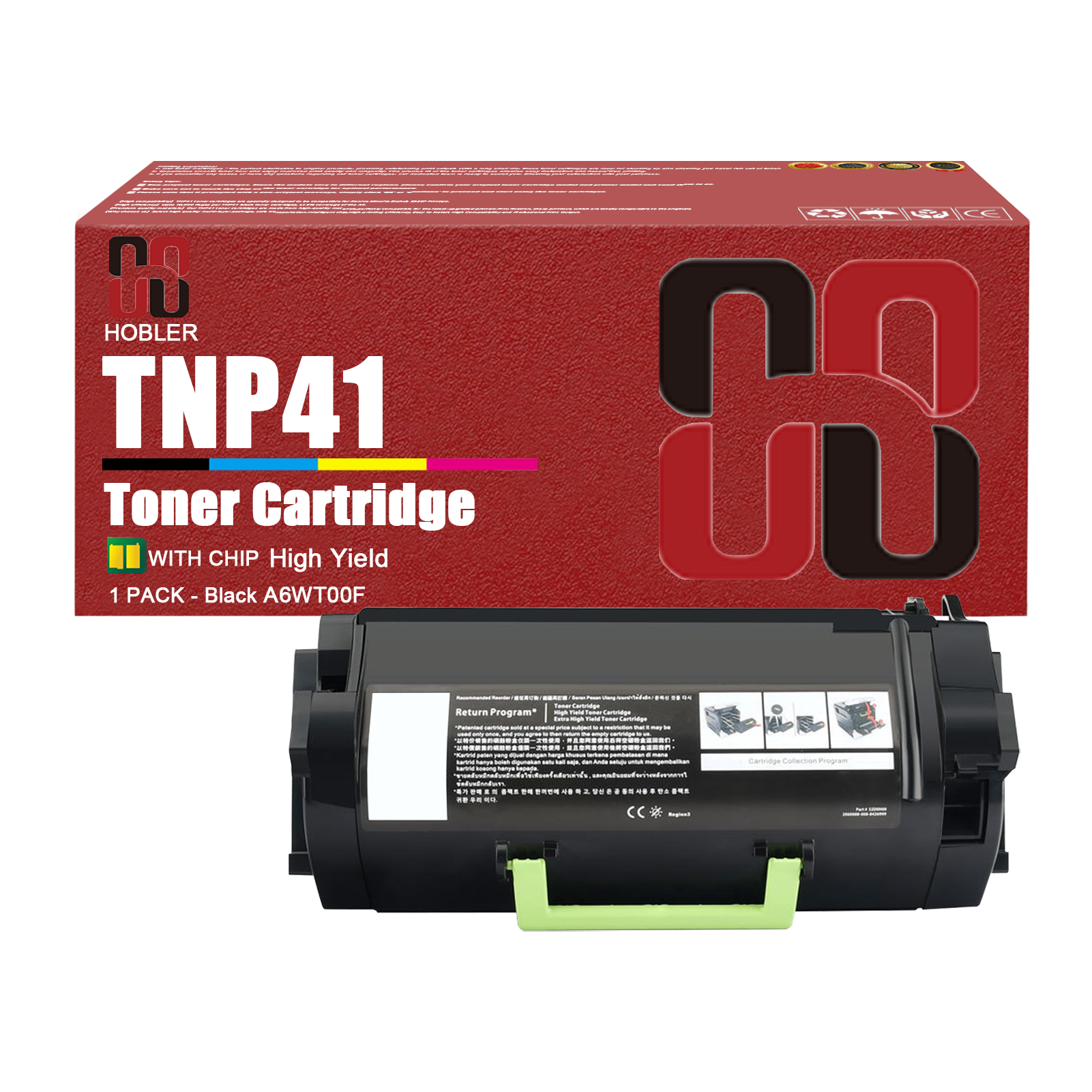 For Konica Minolta TNP41K TNP-41 A6WT00F Toner Cartridge Work for Konica Minolta Bizhub 3320 Printer