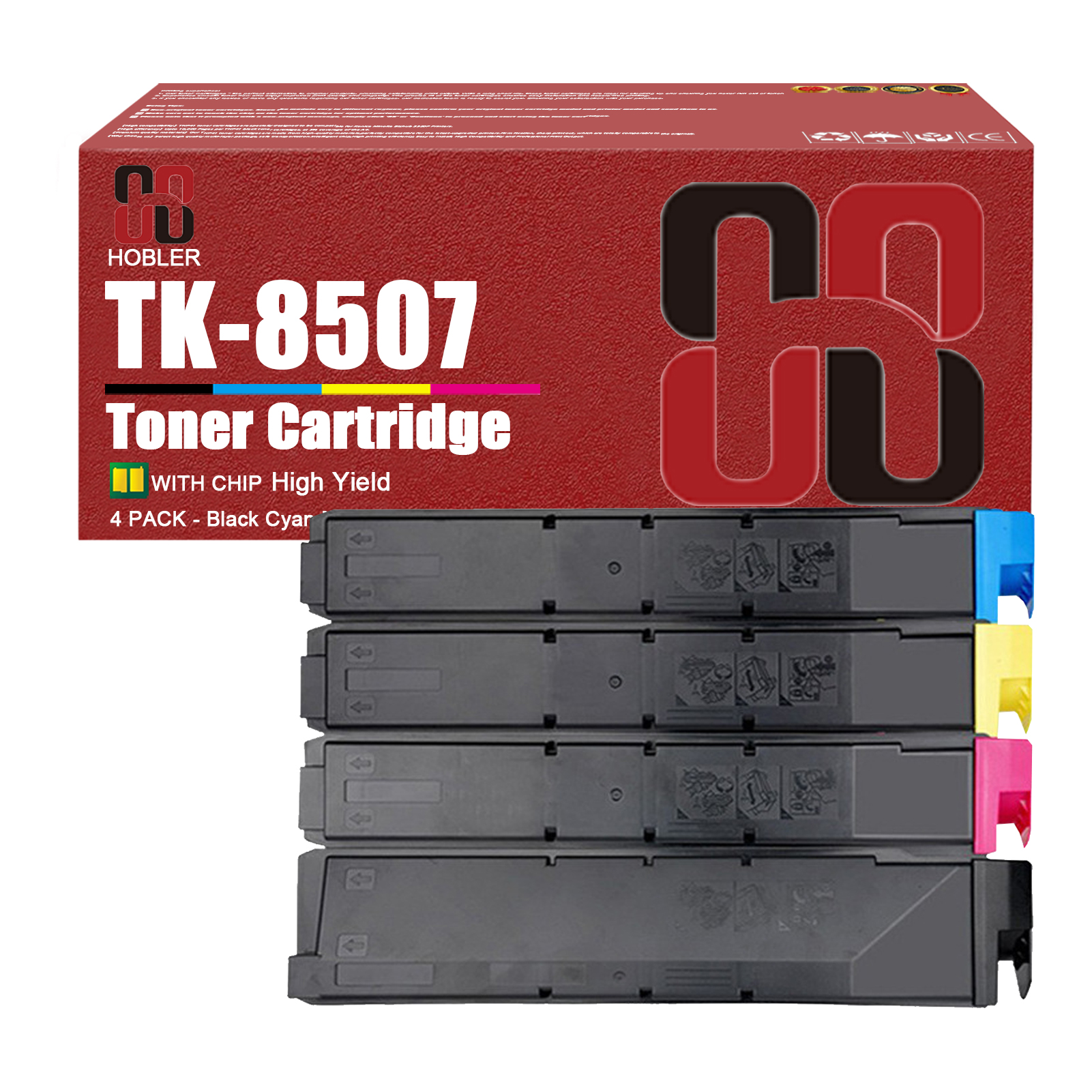 For Kyocera TK-8507 TK-8507K TK-8507C TK-8507M TK-8507Y Toner Cartridge Work for Taskalfa 4550ci 4551ci 5550ci 5551ci Printers-PrintsBoost