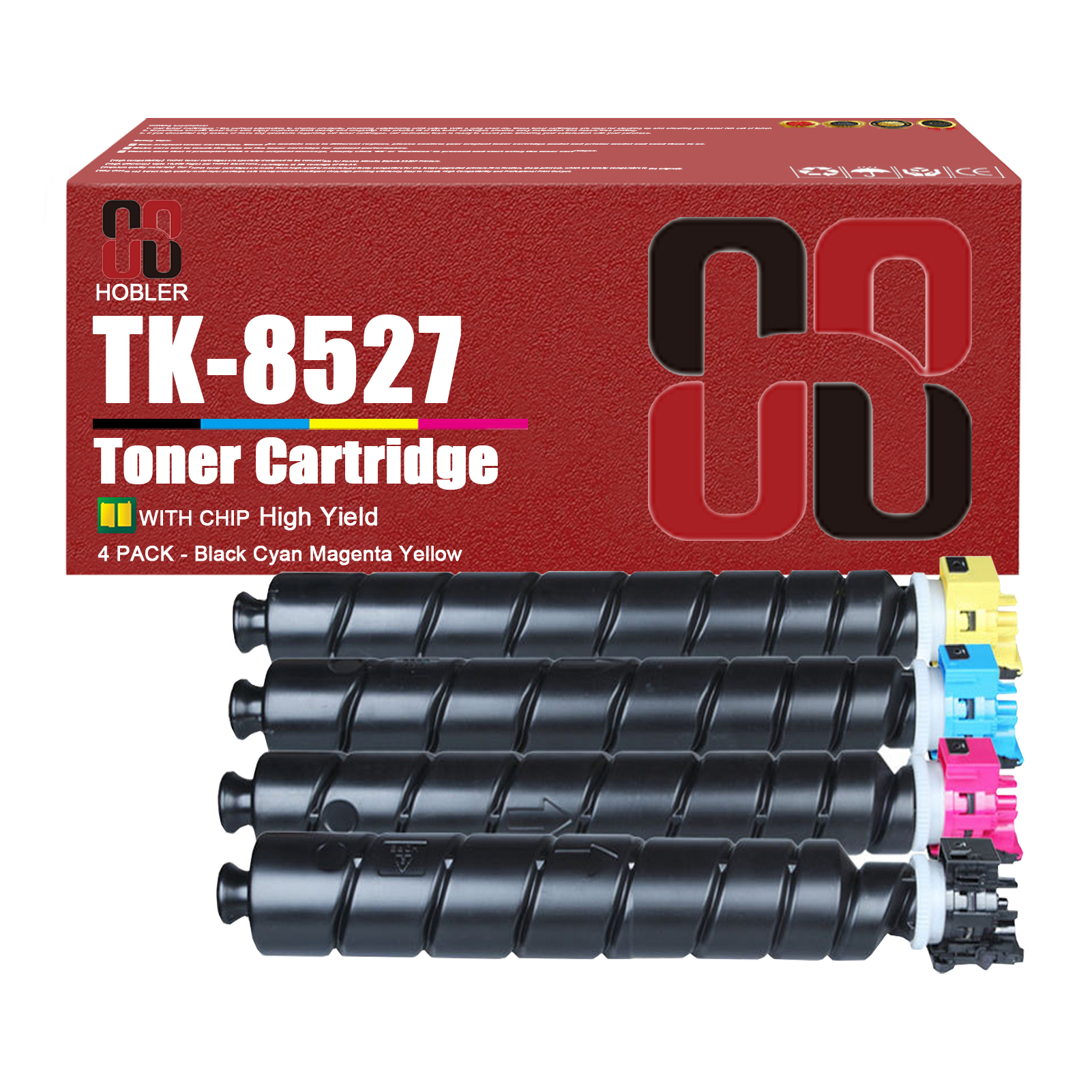 For Kyocera TK-8527 TK-8527K TK-8527C TK-8527M TK-8527Y Toner Cartridge Work for TASKalfa 3552ci 4052ci 3553ci 4053ci Printers-PrintsBoost