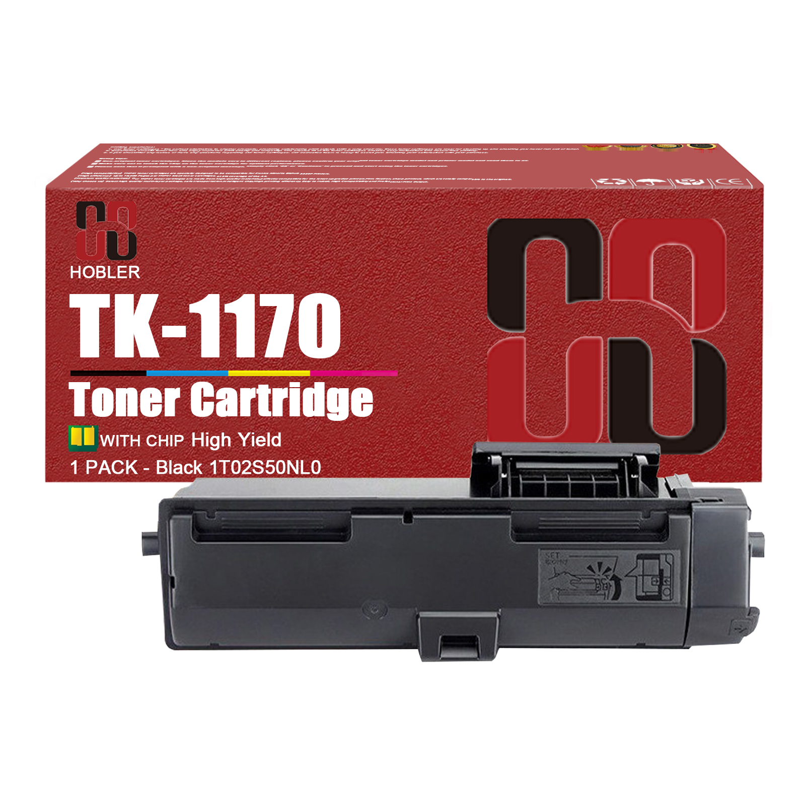 For Kyocera TK-1170 TK-1170K 1T02S50NL0 Toner Cartridge Work for Kyocera Ecosys M2040dn M2540dn M2640idw Printers-PrintsBoost
