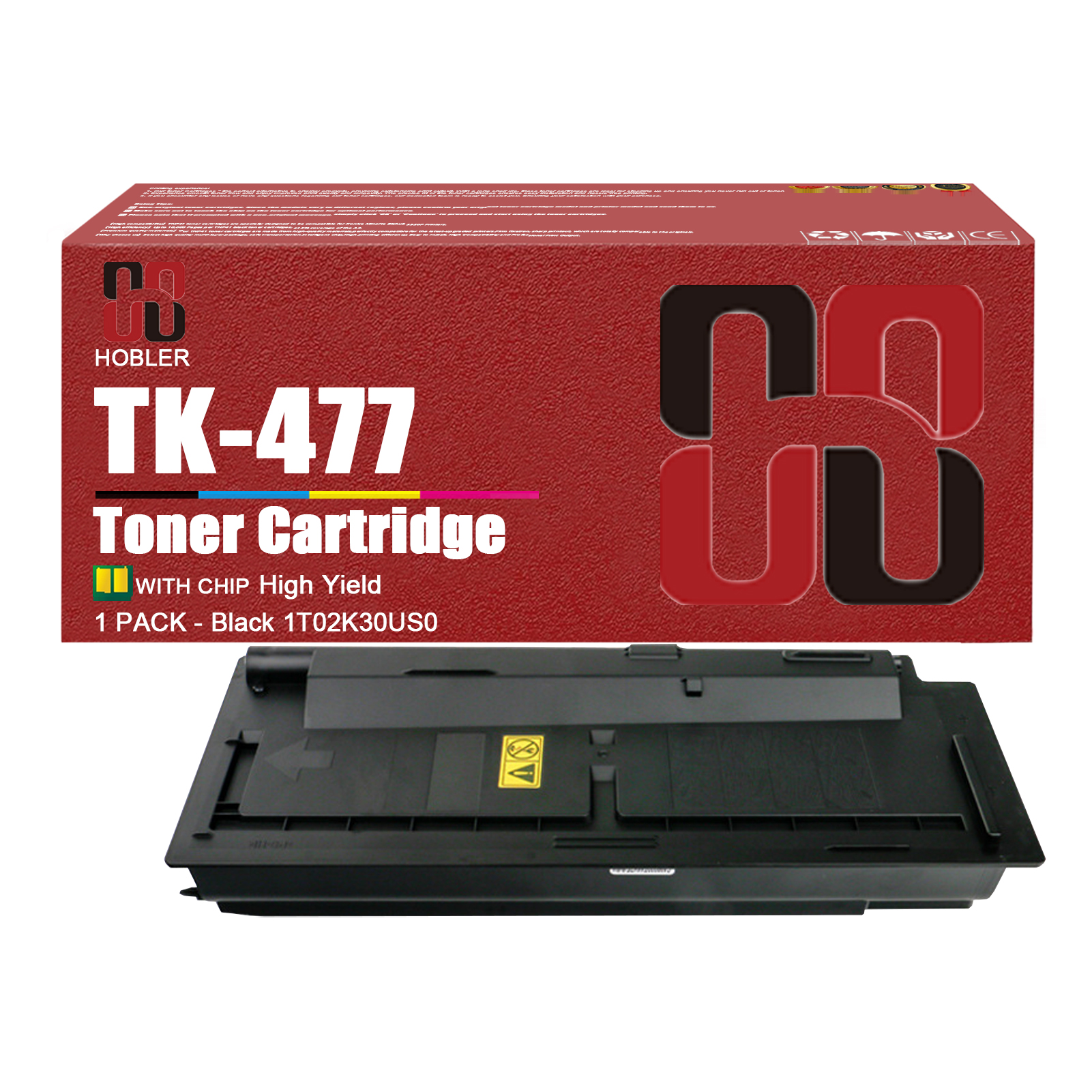 For Kyocera TK-477 TK-477K 1T02K30US0 Toner Cartridge Work for Kyocera FS-6030MFP FS-6525MFP FS-6530MFP TASKalfa 255 305 Printers-PrintsBoost