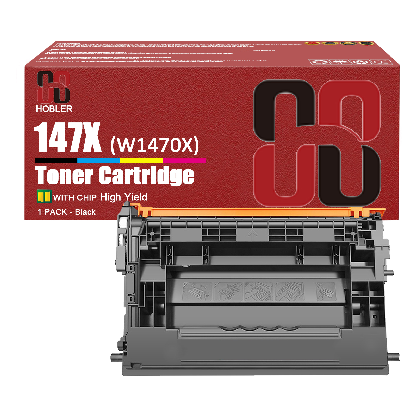 For HP 147X W1470X Toner cartridge Work for HP Enterprise M610 M611 M612 MFP M634 M635 M636 M610dn M612dn M612x M635fht M635h Printers-PrintsBoost