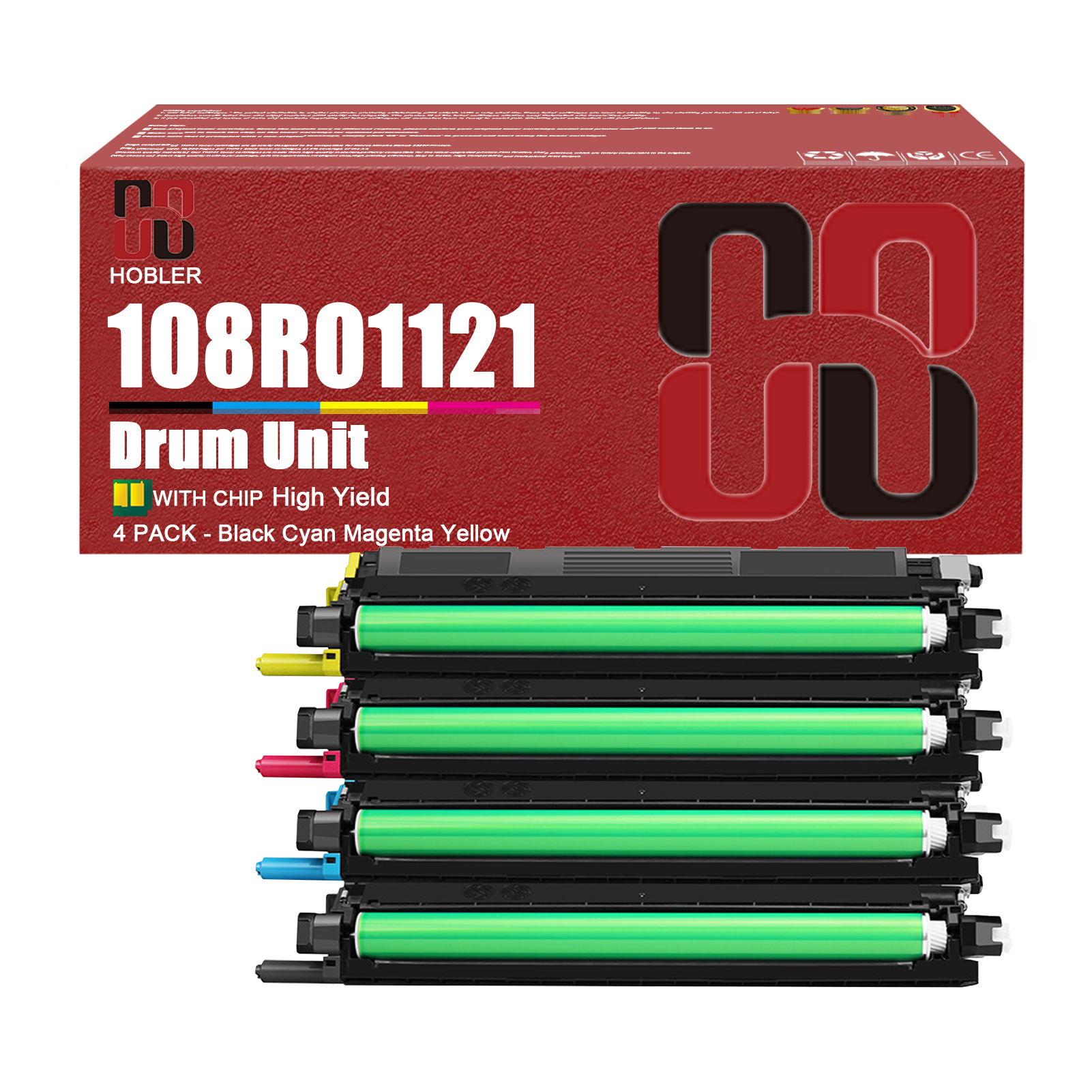 For Xerox 108R01121 Imaging Drum Unit Work for Xerox Phaser 6600 VersaLink C400 C405 WorkCentre 6605 6655 Printers-PrintsBoost