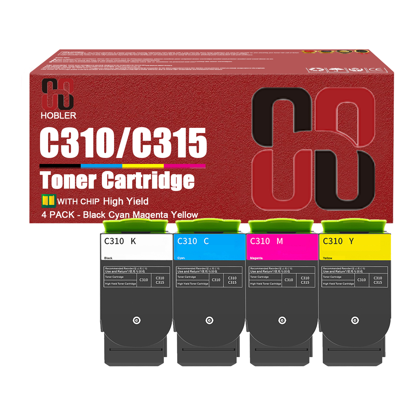 For Xerox C310 C315 006R04356 006R04357 006R04358 006R04359 Toner Cartridge Work for Xerox C310 C310DNI C310DNIM C315 C315DNI Printers-PrintsBoost