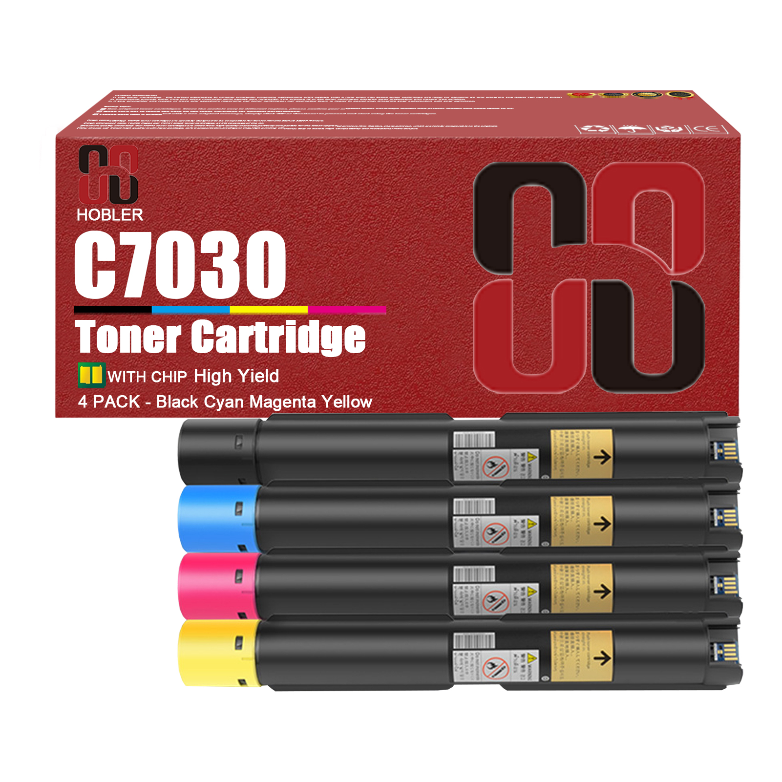 For Xerox C7020 C7025 C7030 106R03741 106R03744 106R03743 106R03742 Toner Cartridge Work for Xerox Versalink C7020 C7025 C7030 Printers-PrintsBoost