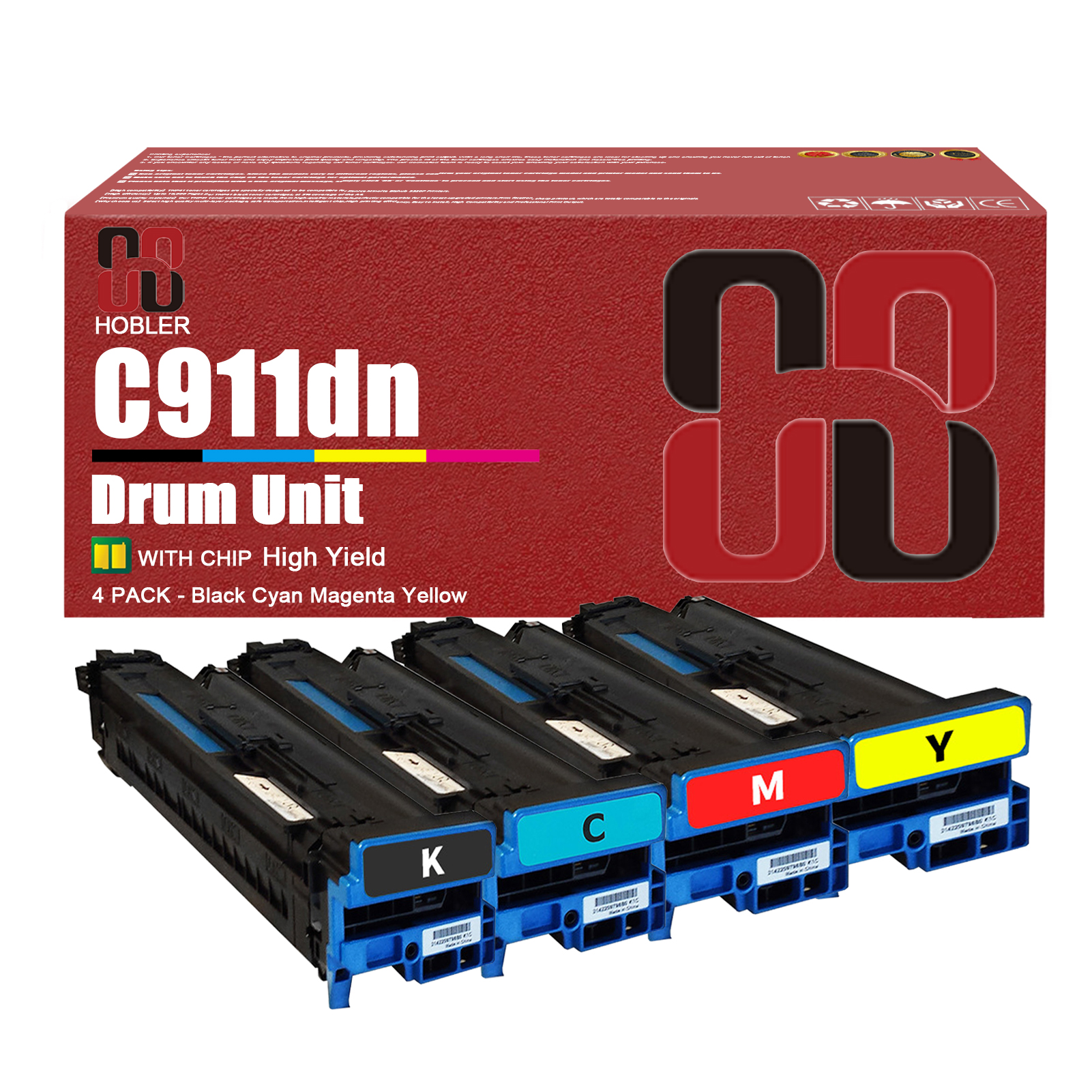 For OKI 45103728 45103727 45103726 45103725 Imaging Drum Unit Work for OKI C911 C911dn C931 C931dn C941 C941dn Printers-PrintsBoost