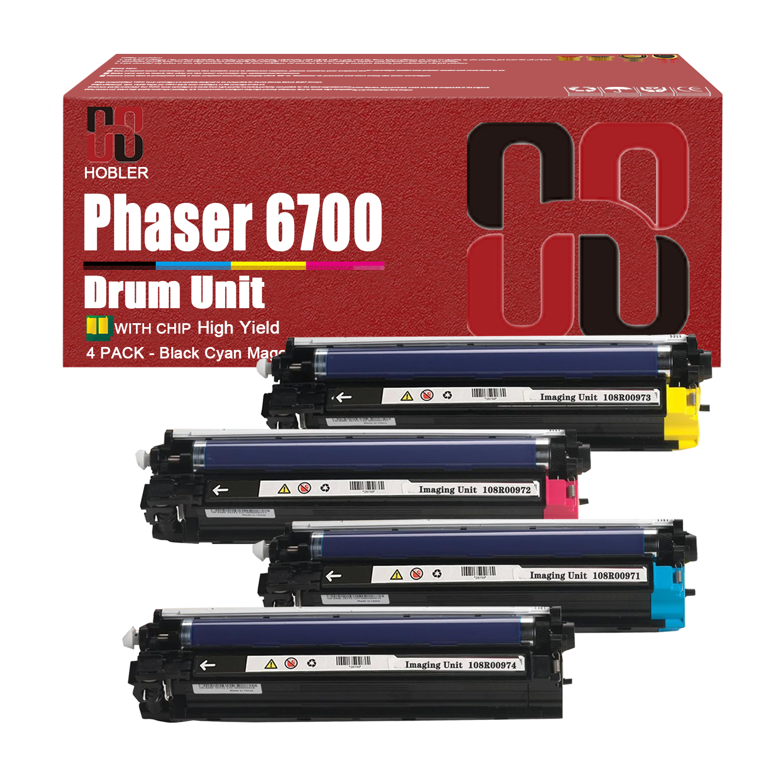 For Xerox 108R00974 108R00971 108R00972 108R00973 Imaging Drum Unit Work for Xerox Phaser 6700 6700N 6700DN 6700DT 6700DX Printers-PrintsBoost