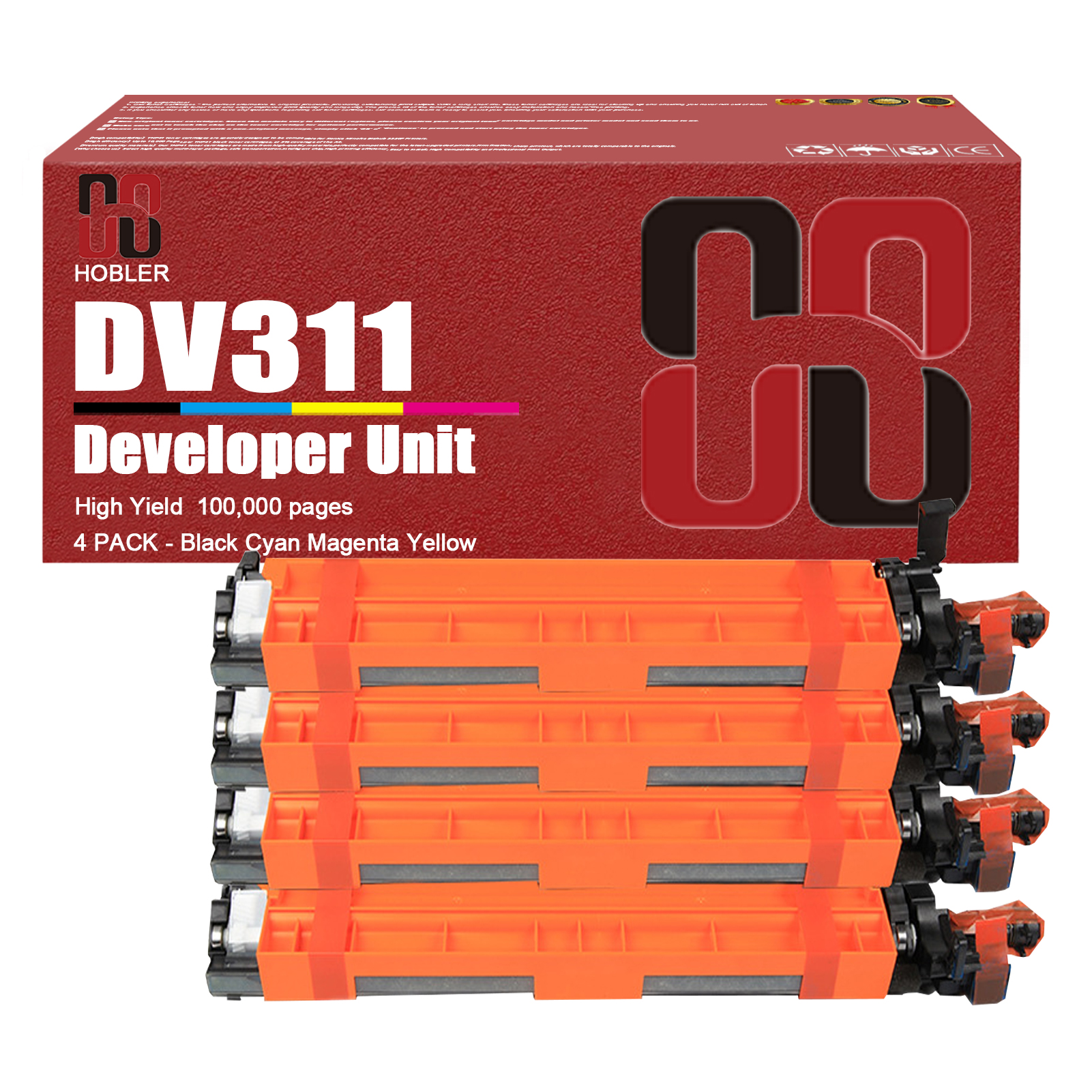 For Konica Minolta DV-311 A0XV03D A0XV0KD A0XV0ED A0XV08D Developer Unit Work for Bizhub C220 C280 C360 C7722 C7728 Printers-PrintsBoost