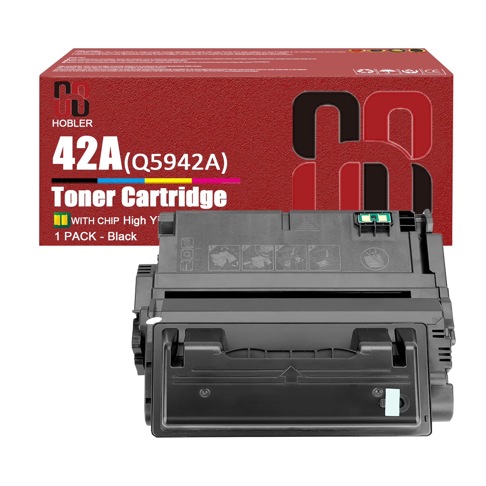 For HP 42A Q5942A Toner Cartridge Work for HP LaserJet 4240 4240n 4250 4250dtn 4250dtns 4250n 4250tn 4350 4350n 4350t Printers-PrintsBoost