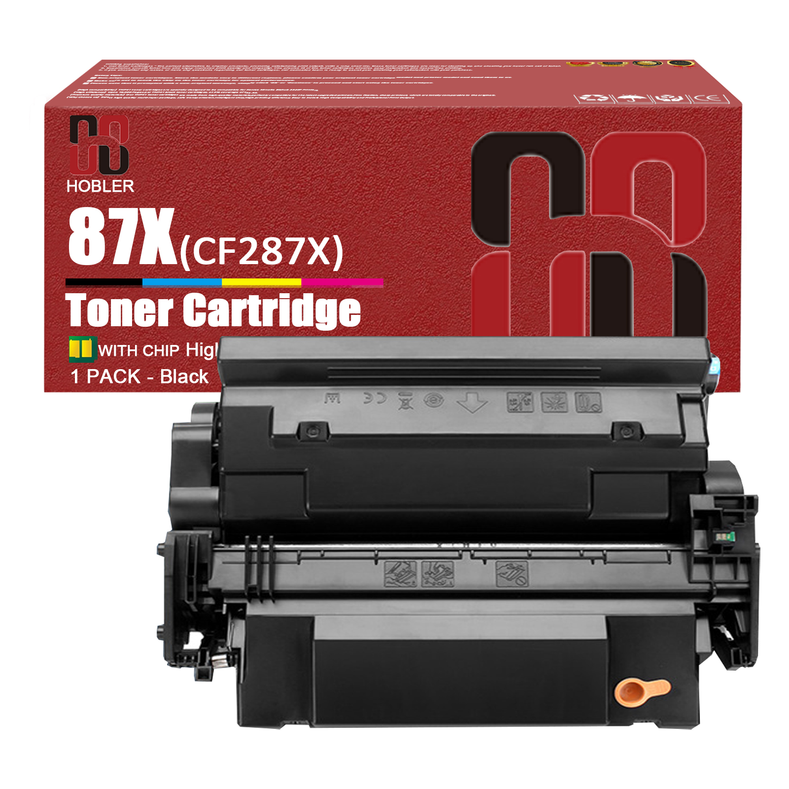 For HP 87X CF287X Toner Cartridge Work for HP M501dn Enterprise M506dh M506dn M506n M506x MFP M527dn M527f M527c M527z Printers-PrintsBoost