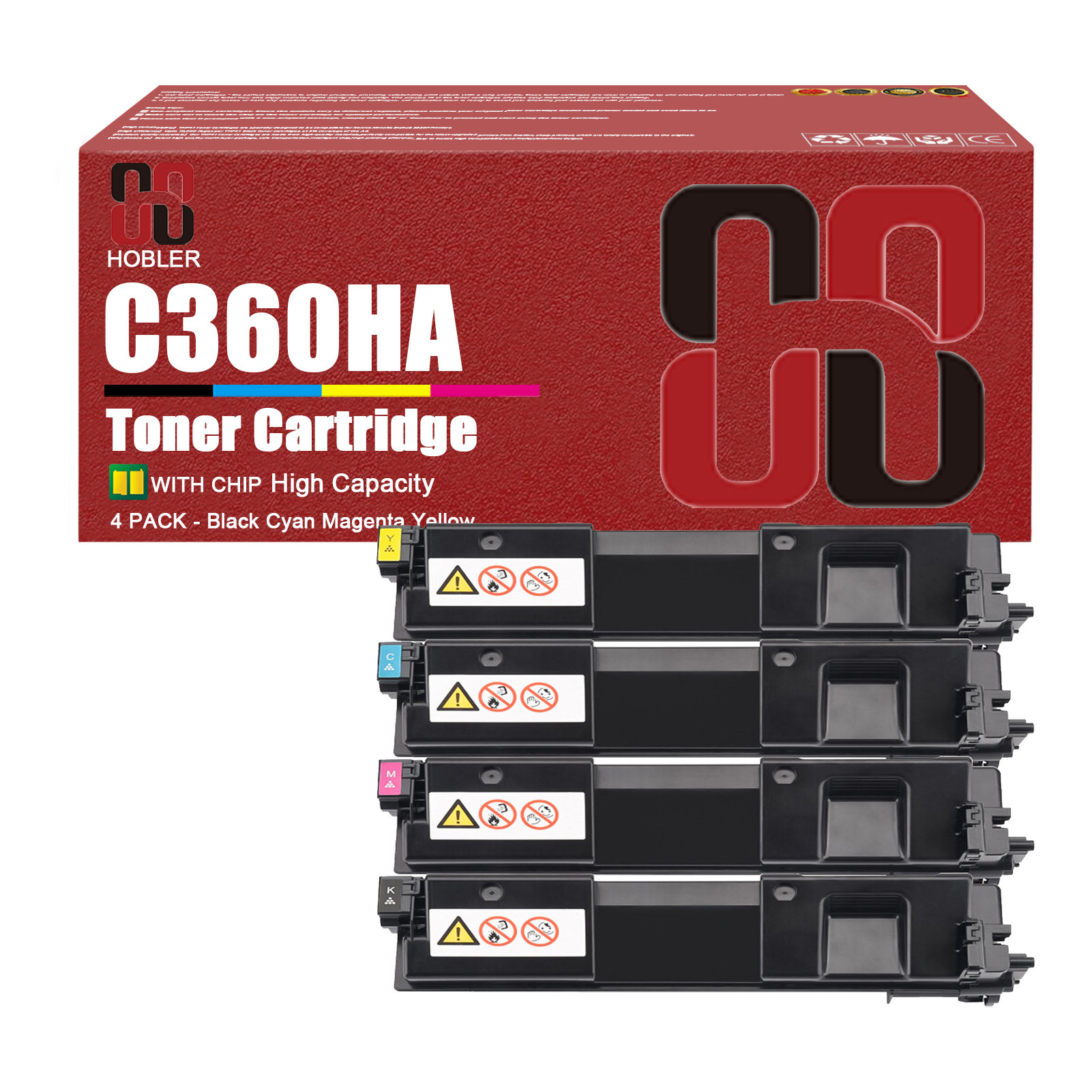 For Ricoh SP C360HA 408176 408177 408178 408179 Toner Cartridge Work for Ricoh SP C360DNw SP C360SFNw Printers-PrintsBoost