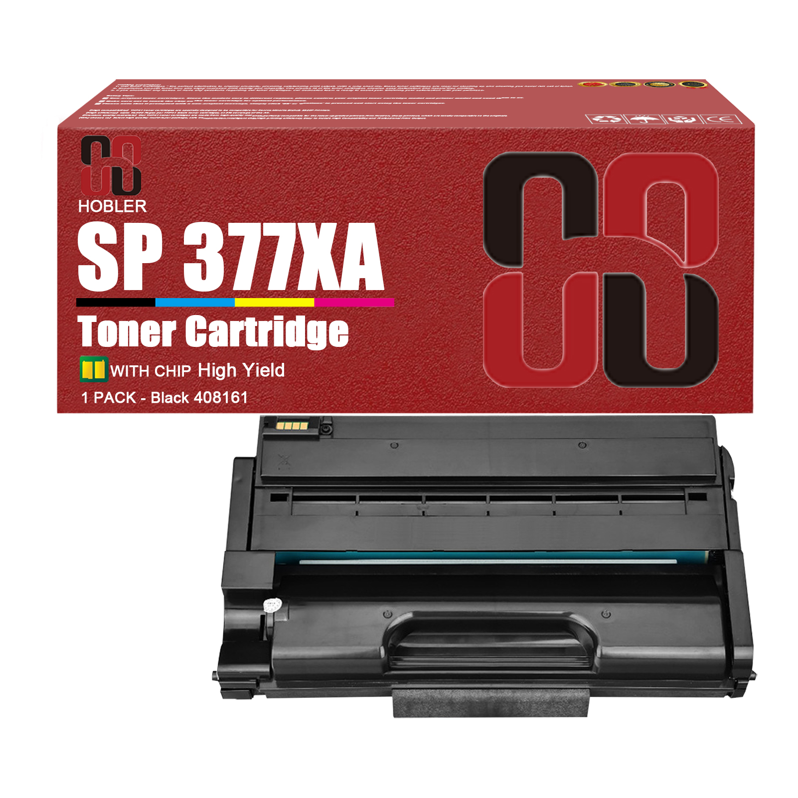 For Ricoh SP 377XA 408161 Toner Cartridge Work for Ricoh SP 377DNwX SP 377SFNwX Printers