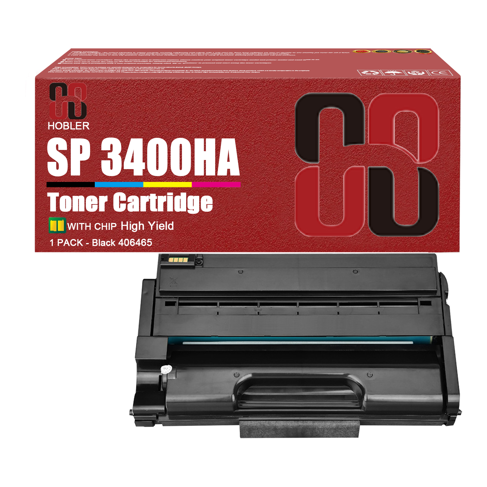 For Ricoh SP 3400HA 406465 Toner Cartridge Work For Ricoh SP 3400 3410 3500 3510 Printers