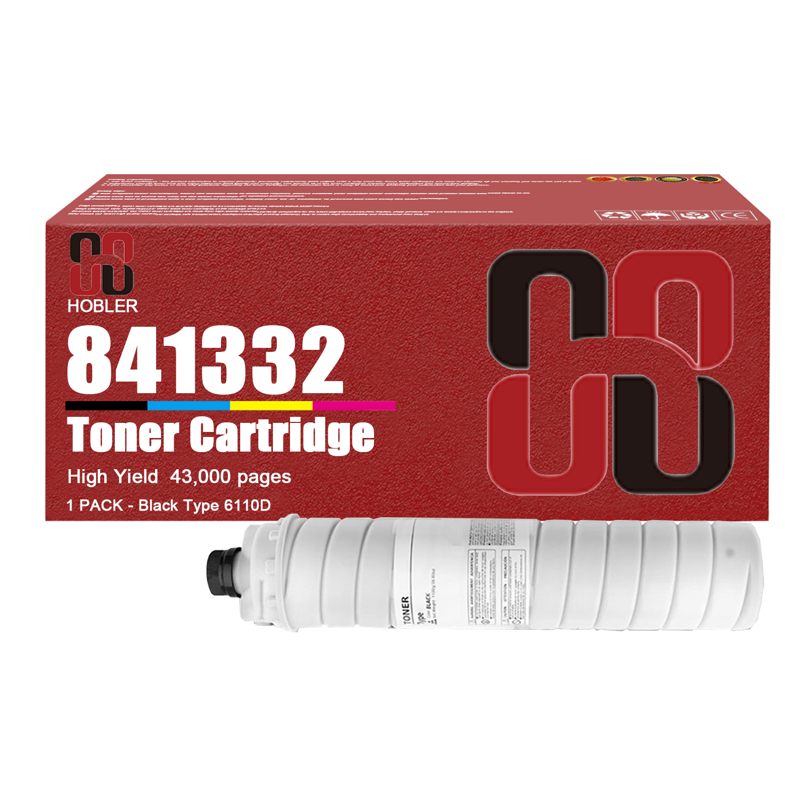 For Ricoh Type 6110D 6075 841332 Toner Cartridge Work for Ricoh 1060 1075 2051 2060 2075 MP 5500 6000 6001 6500 7000 7500 Printers-PrintsBoost