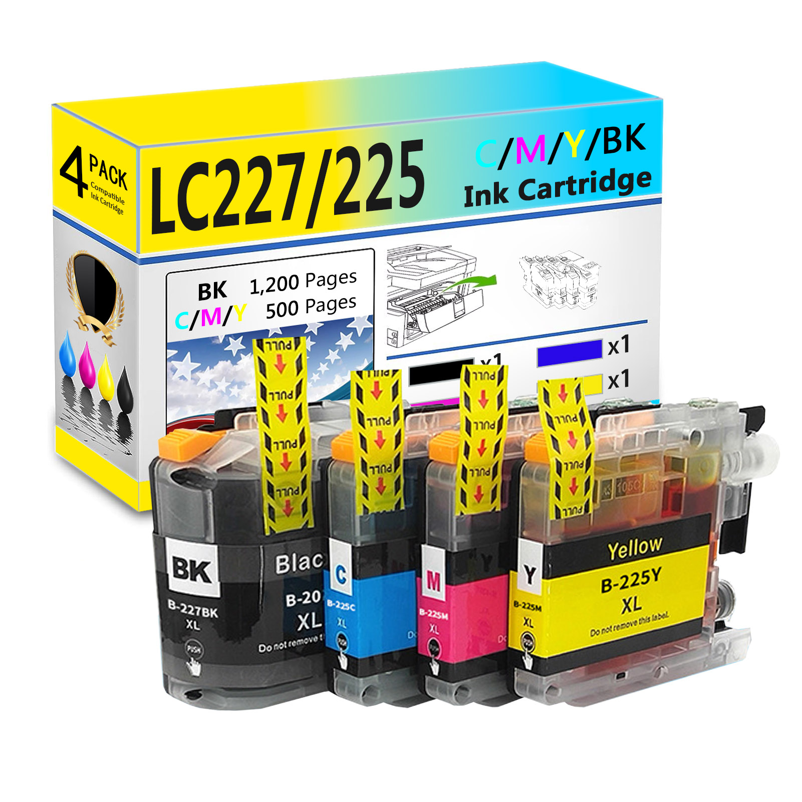 For Brother DCP-J4120DW MFC-J4420DW MFC-J4620DW MFC-J4625DW MFC-J5320DW MFC-J5620DW MFC-J5625DW Printers-PrintsBoost