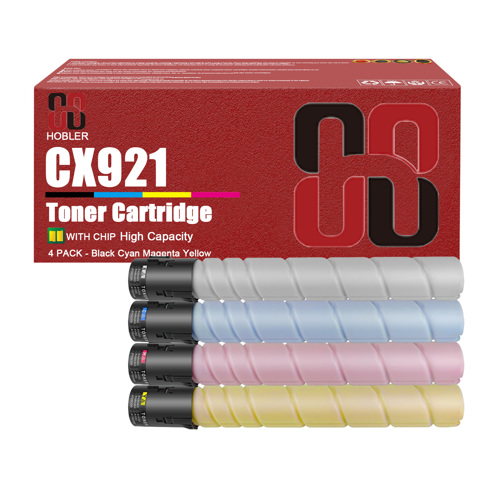 For Lexmark 86C0HK0 86C0HC0 86C0HM0 86C0HY0 Toner Cartridge Work for Lexmark CX921 CX922 CX923 CX924 Printers-PrintsBoost