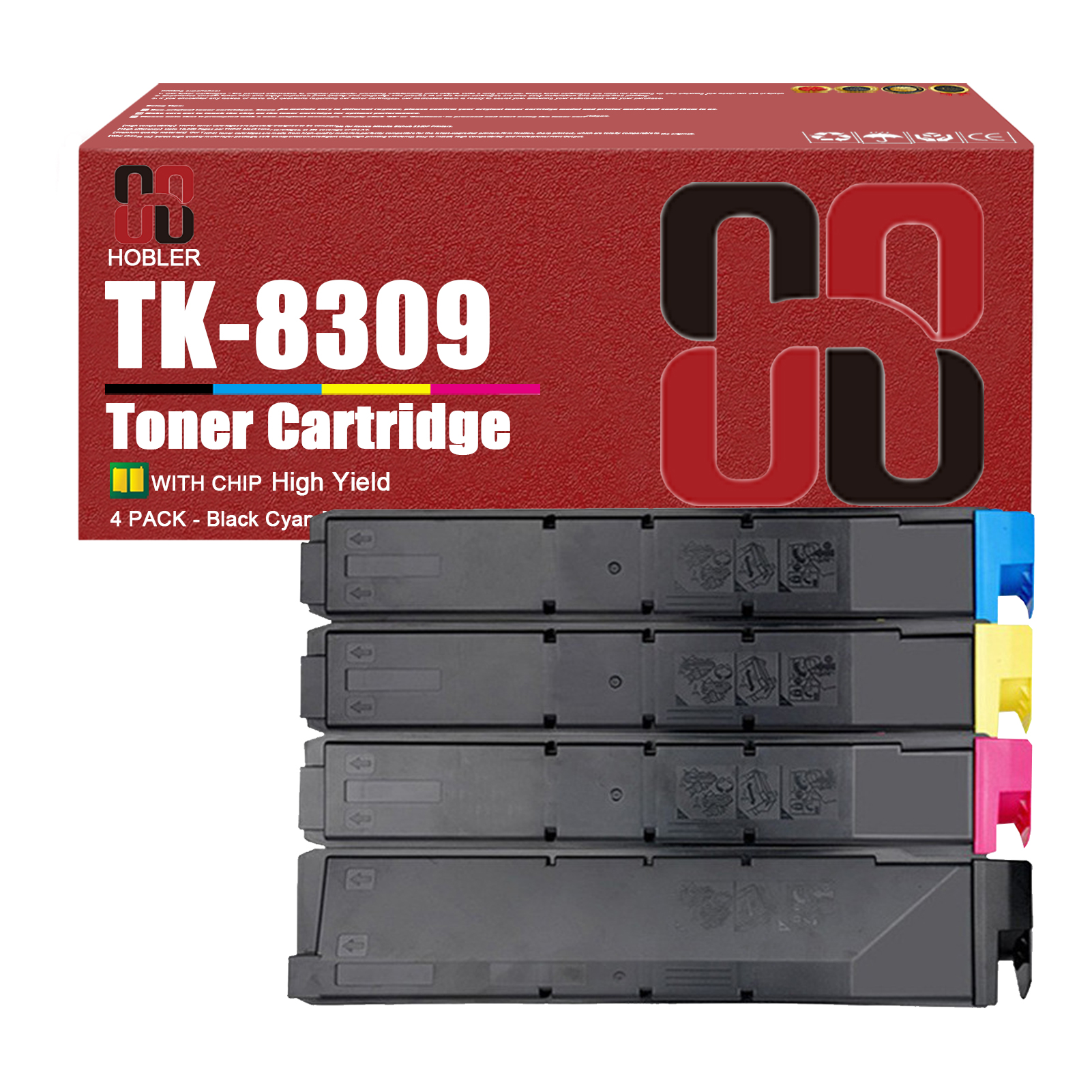 For Kyocera TK-8309 TK-8309K TK-8309C TK-8309M TK-8309Y Toner Cartridge Work for Copystar CS3050ci CS3051ci CS3550ci CS3551ci Printers