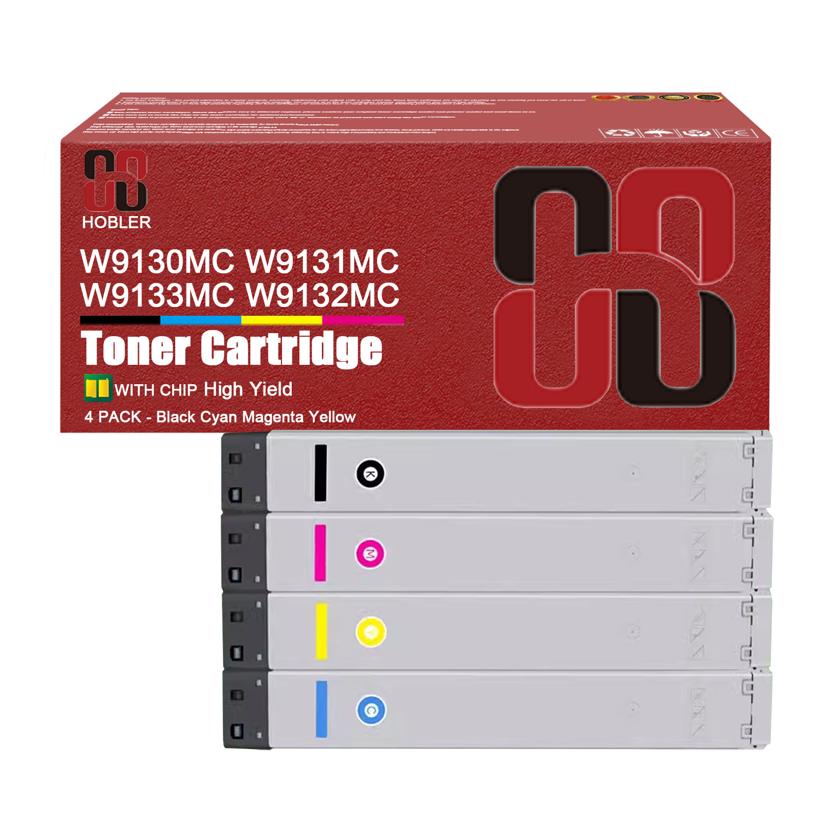 For HP W9130MC W9131MC W9133MC W9132MC Toner Cartridge Work for HP Color LaserJet Managed MFP E78528dn E78523dn Printers