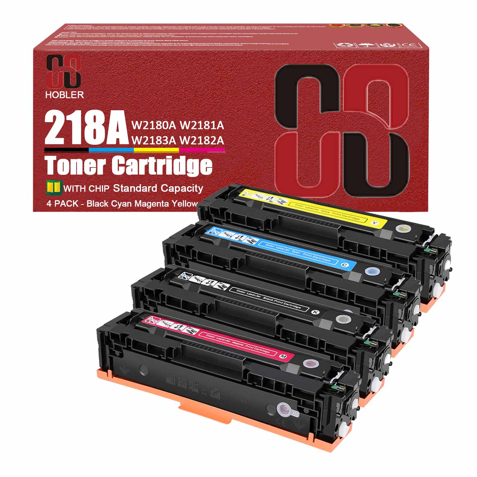 For HP 218A W2180A W2181A W2183A W2182A Toner Cartridge Work for HP Laserjet Pro 3201dw MFP 3301fdw 3301sdw 3301cdw Printers
