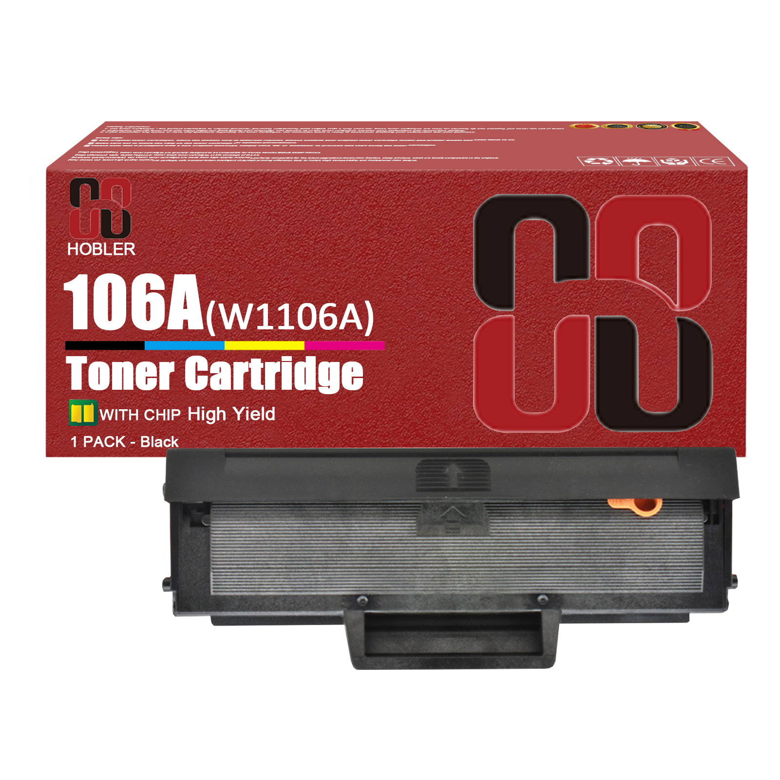 For HP 106A W1106A Toner Cartridge Work for HP Laser MFP 107a 107w 135a 135w 137fnw Printers