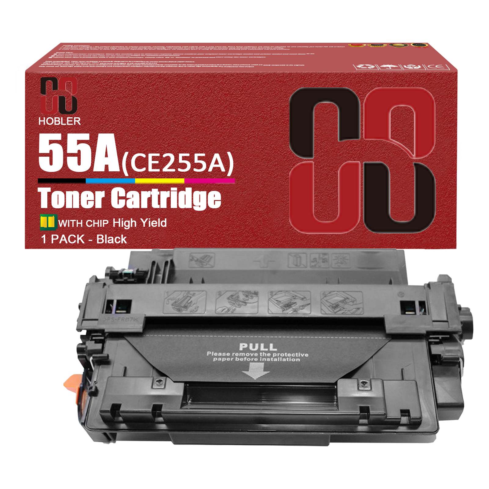 For HP 55A CE255A Toner Cartridge Work for HP LaserJet M521dn P3015d P3015dn P3015n P3015x M525dn M525f M525c Printers