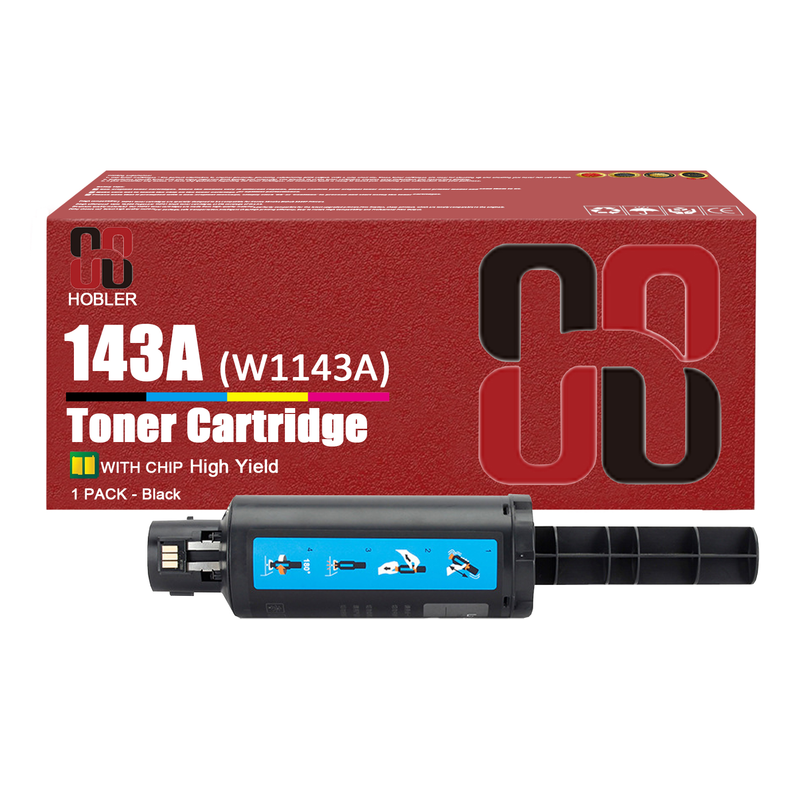 For HP 143A W1143A Toner Cartridge Work for HP Neverstop Laser 1000n 1001nw MFP 1200nw 1202nw 1202w Printers