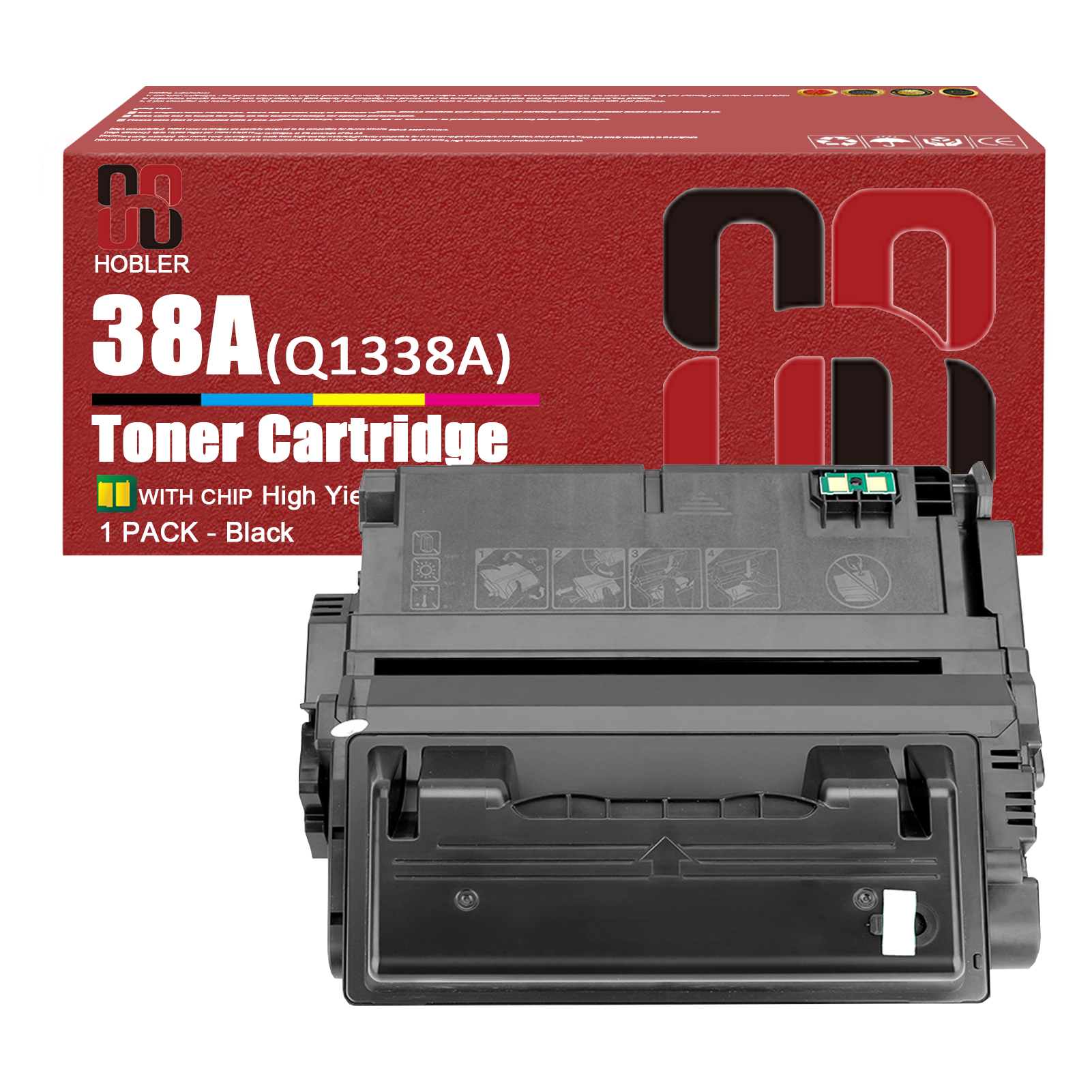 For HP 38A Q1338A Toner Cartridge Work for HP LaserJet 4200 4200dtn 4200dtns 4200dtnsl 4200n 4200tn Printers