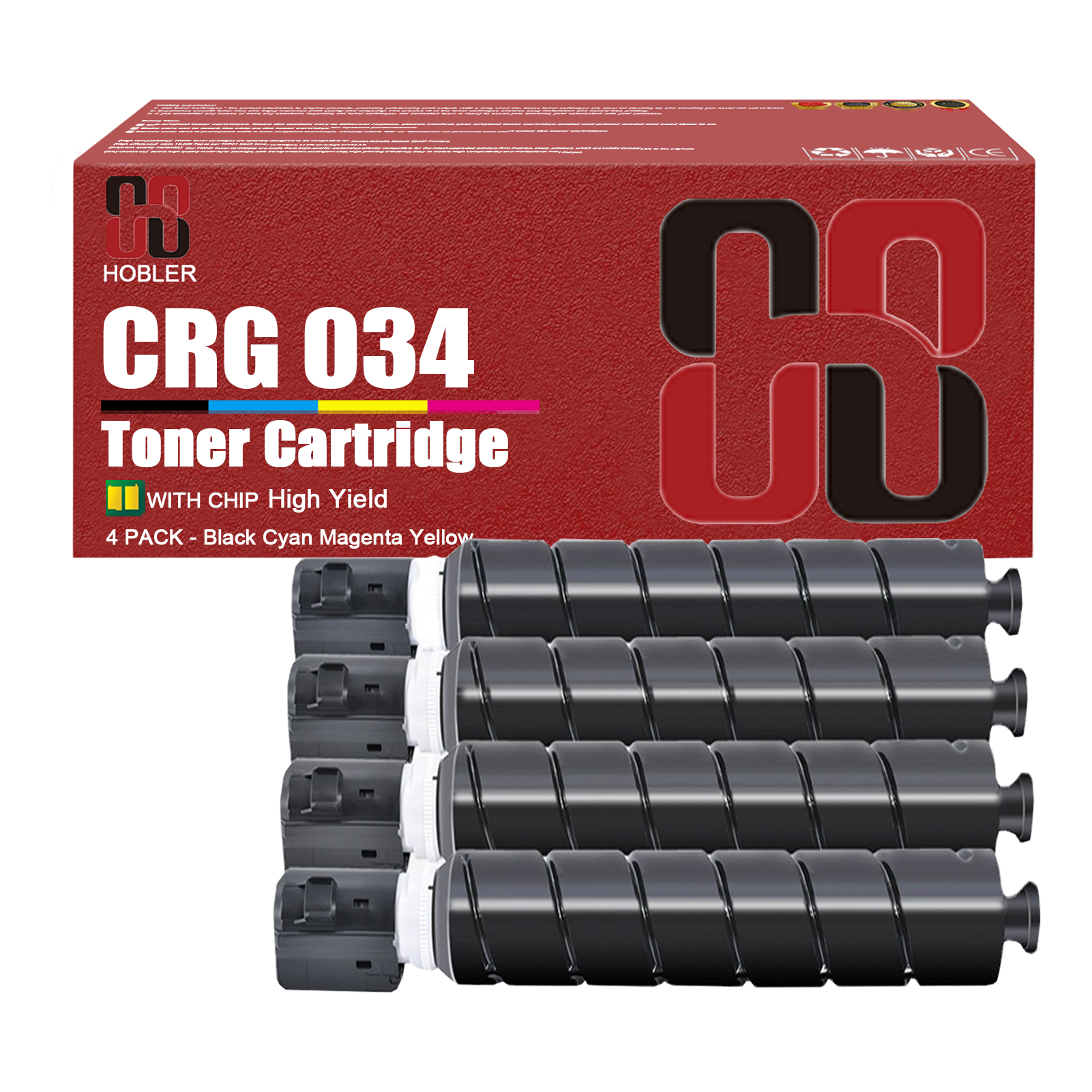 For Canon 034 CRG-034 Toner Cartridge Work for Canon ImageCLASS MF810Cdn MF820Cdn, imageRUNNER C1225 C1225iF Printers