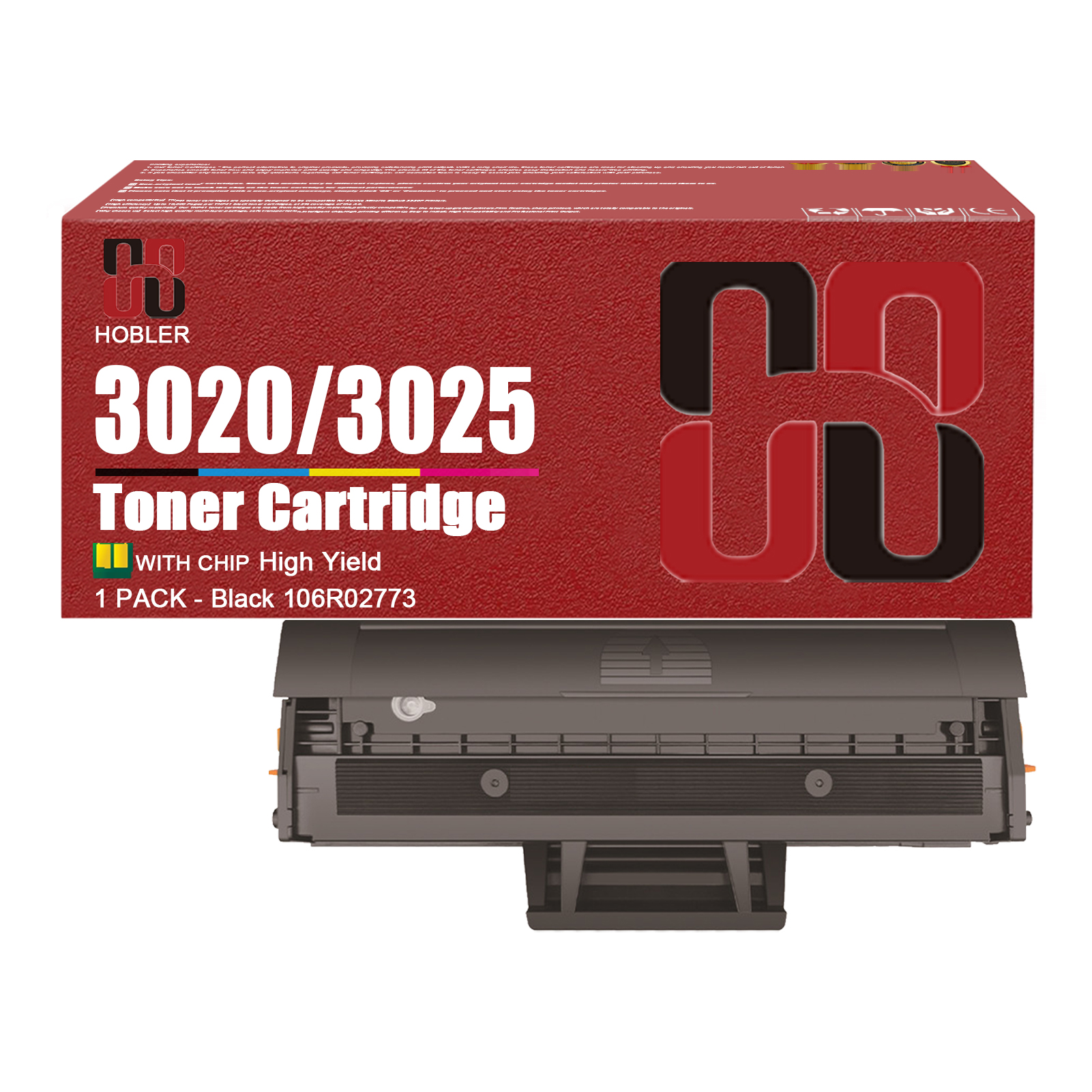 For Xerox 106R02773 Toner Cartridge Work for Xerox Phaser 3020 WorkCentre 3025 Printers
