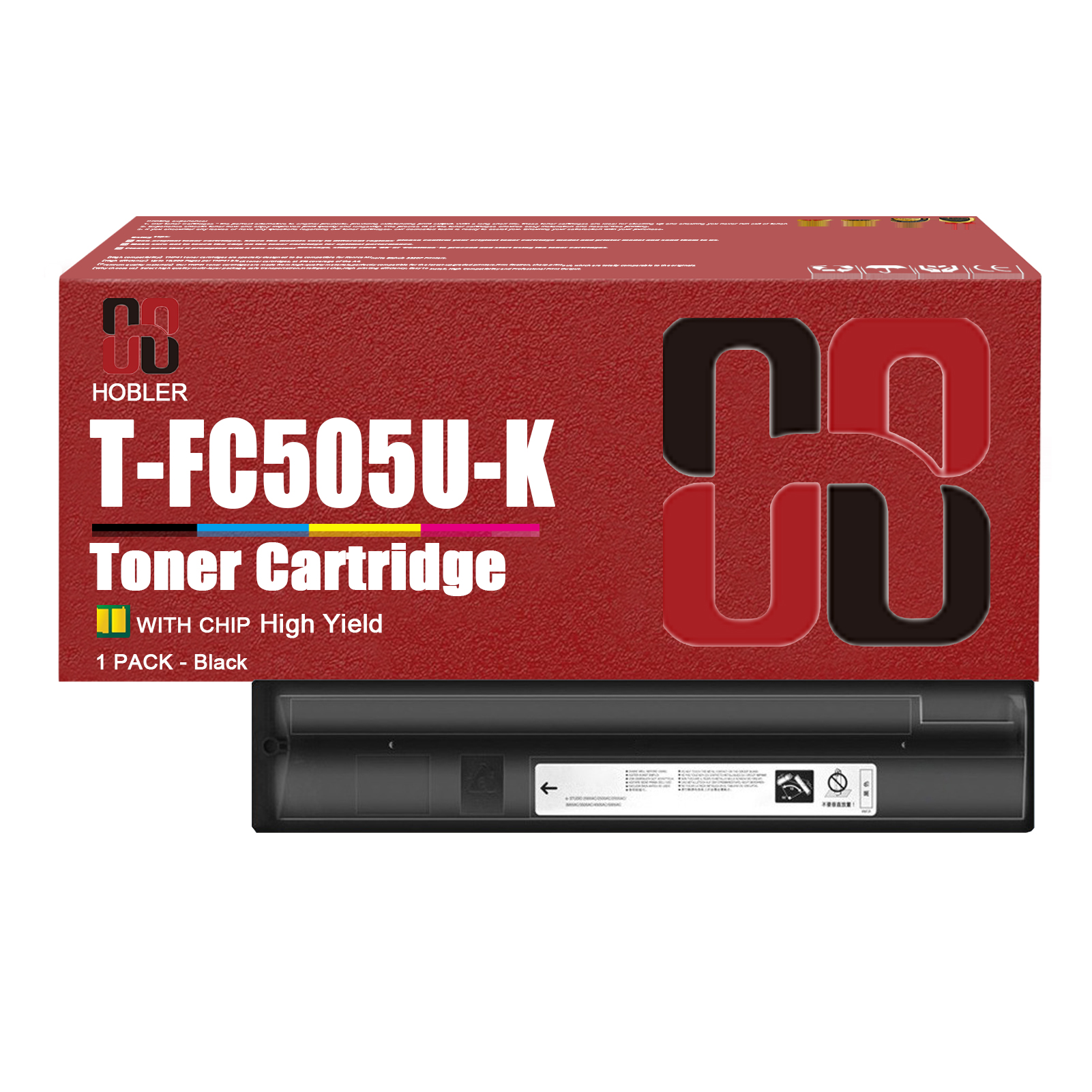 For Toshiba T-FC505U T-FC505U-K T-FC505U-C T-FC505U-M T-FC505U-Y Toner Cartridge Work for E-Studio 2505AC 3005AC 3505AC 4505AC 5005AC Printers-PrintsBoost