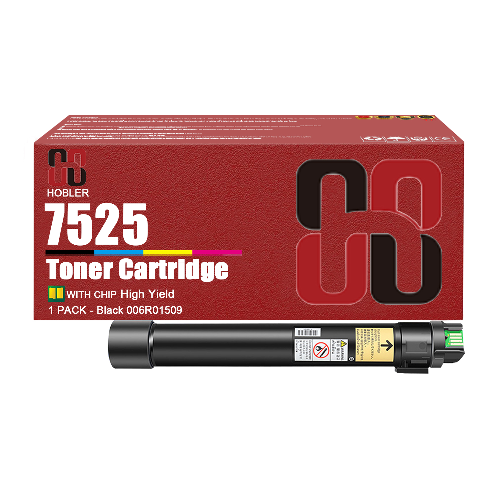 For Xerox 006R01509 006R01512 006R01511 006R01510 Toner Cartridge Work for WorkCentre 7525 7530 7535 7545 7556 7830 7835 7855 7865 Printers-PrintsBoost